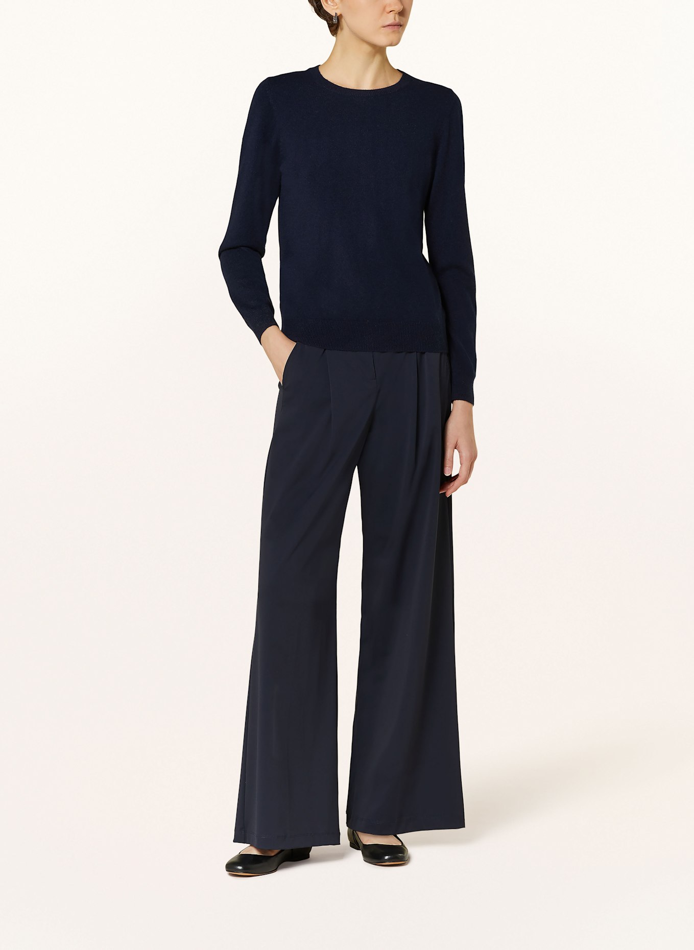 REPEAT Cashmere-Pullover: DUNKELBLAU