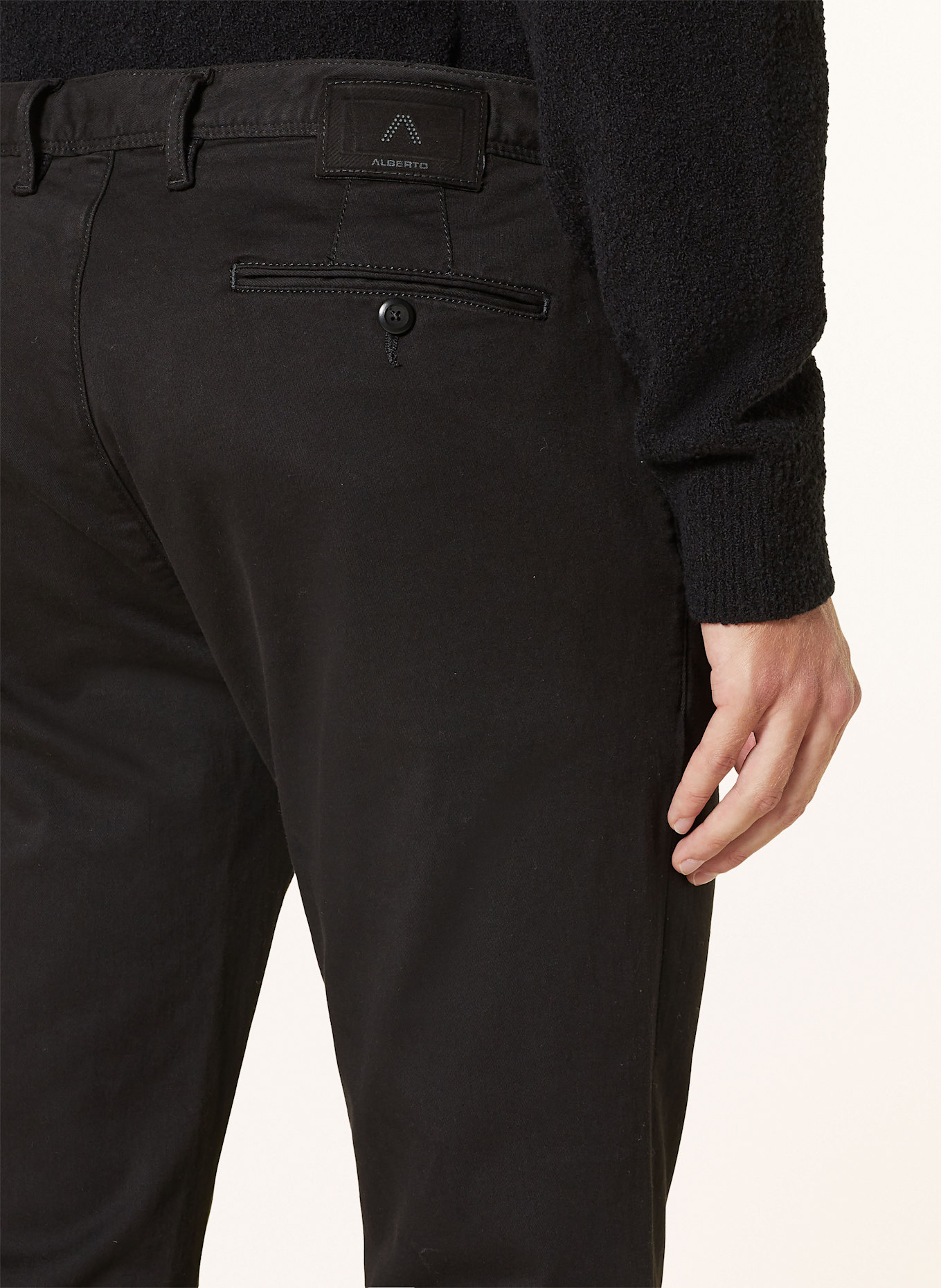 ALBERTO Chino ROB slim fit, Color: BLACK (Image 6)