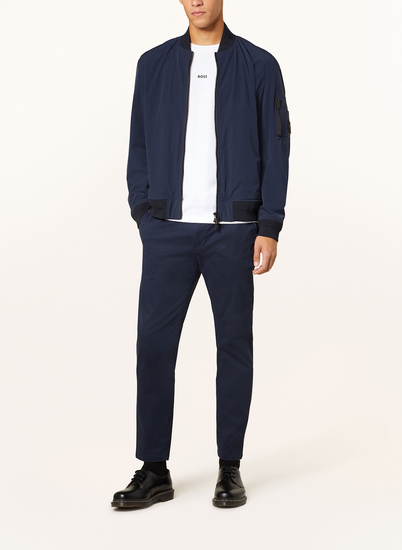 BOSS Longsleeve TCHARK: ECRU