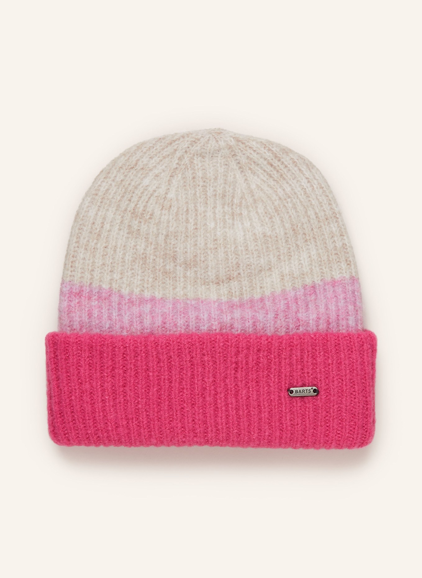 Barts SUZAM hat: PINK / ECRU