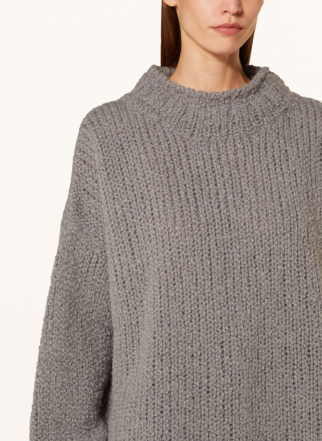 by Aylin Koenig Pullover GRANNY mit Alpaka: GRAU