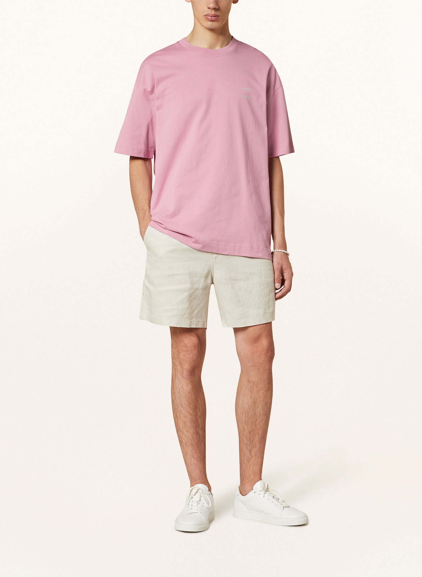 SAMSØE SAMSØE Tričko JOEL: RŮŽOVÁ