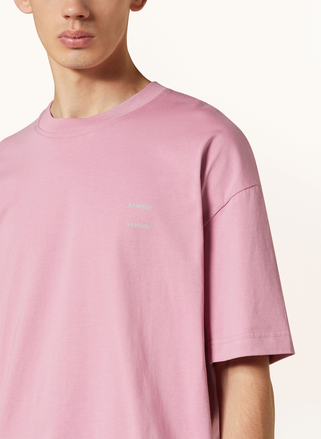 SAMSØE SAMSØE Tričko JOEL: RŮŽOVÁ