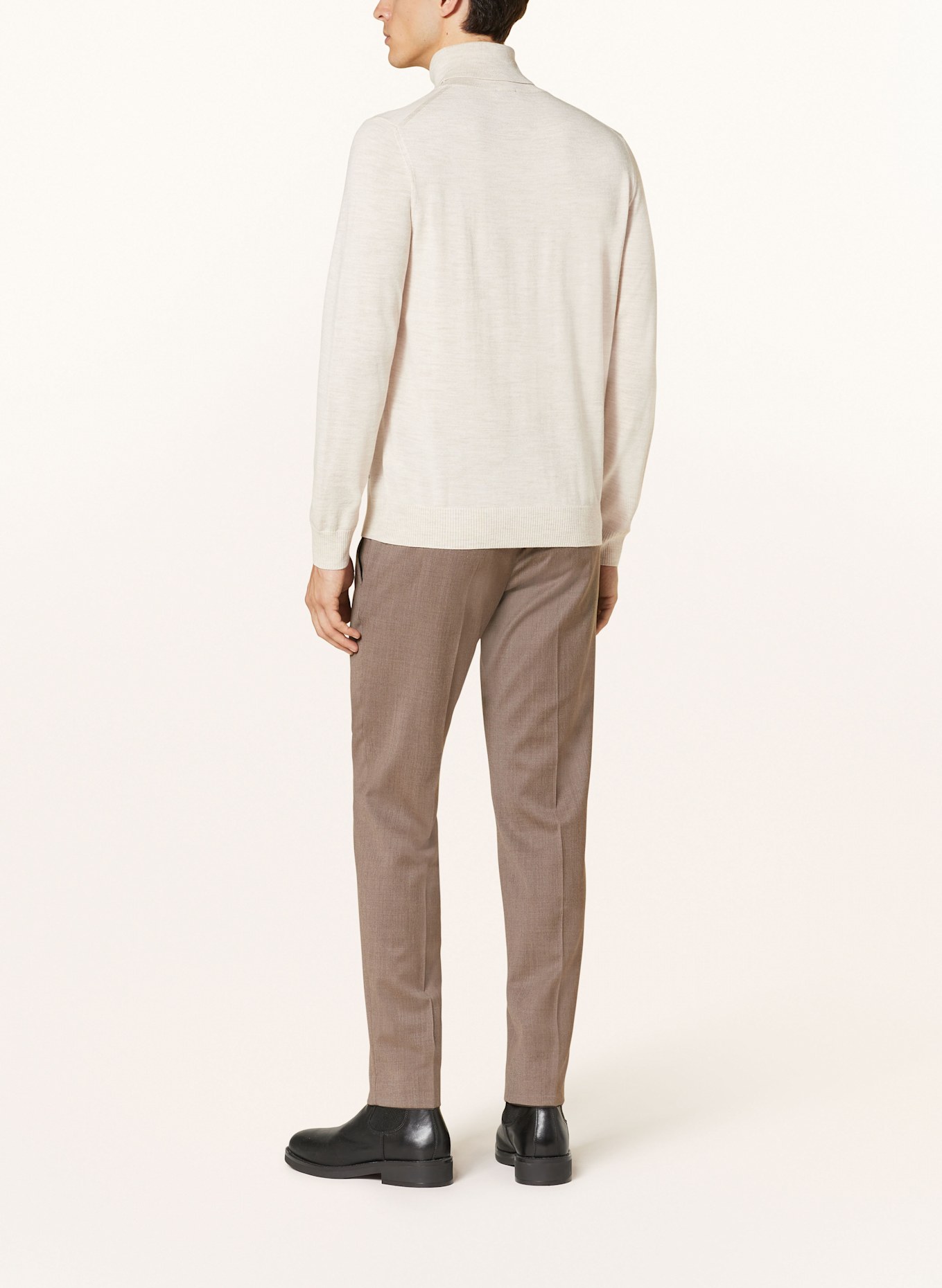 JOOP! Rollkragenpullover DONTE aus Merinowolle: BEIGE