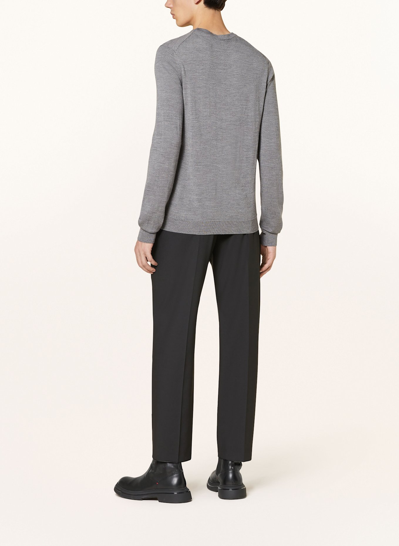 HUGO Pullover SAN CEDRIC: GRAU