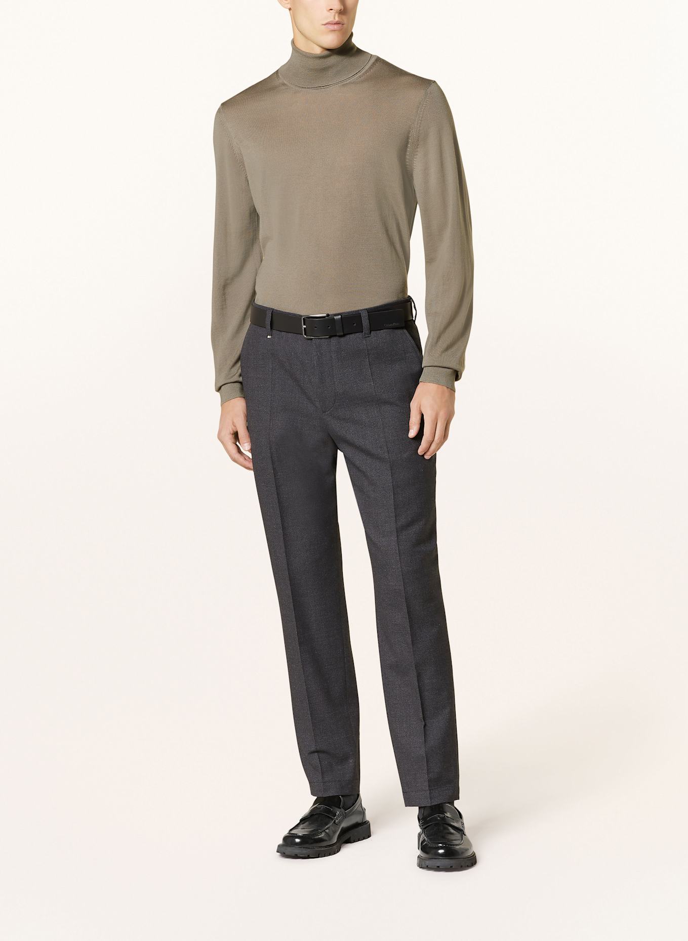 BOSS Rollkragenpullover MUSSO: KHAKI