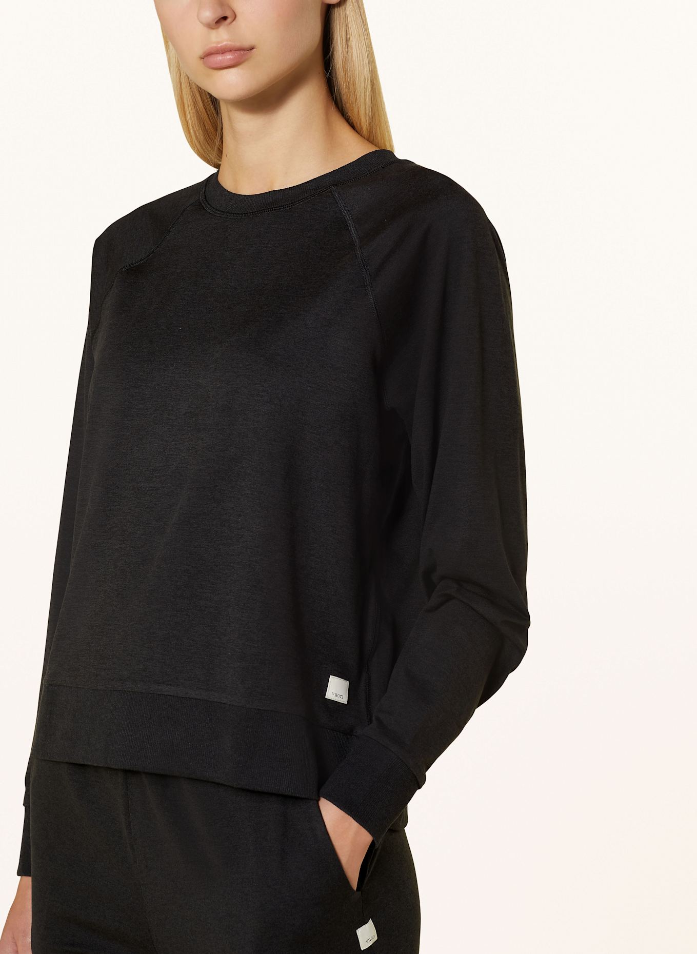 vuori Long sleeve shirt, Color: BLACK (Image 4)