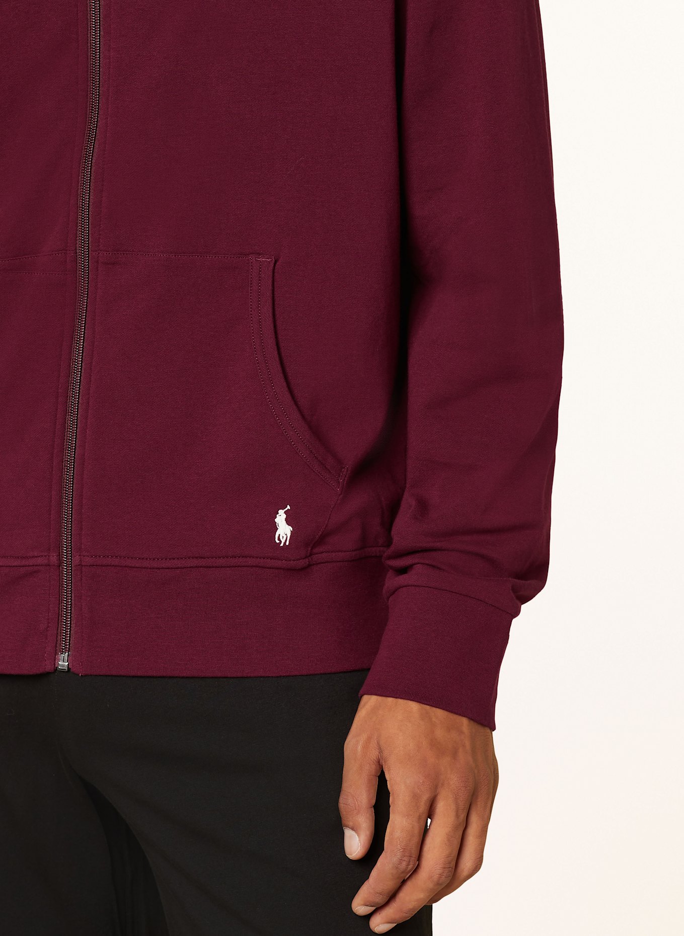 POLO RALPH LAUREN Veste sweat lounge: ROUGE FONCÉ