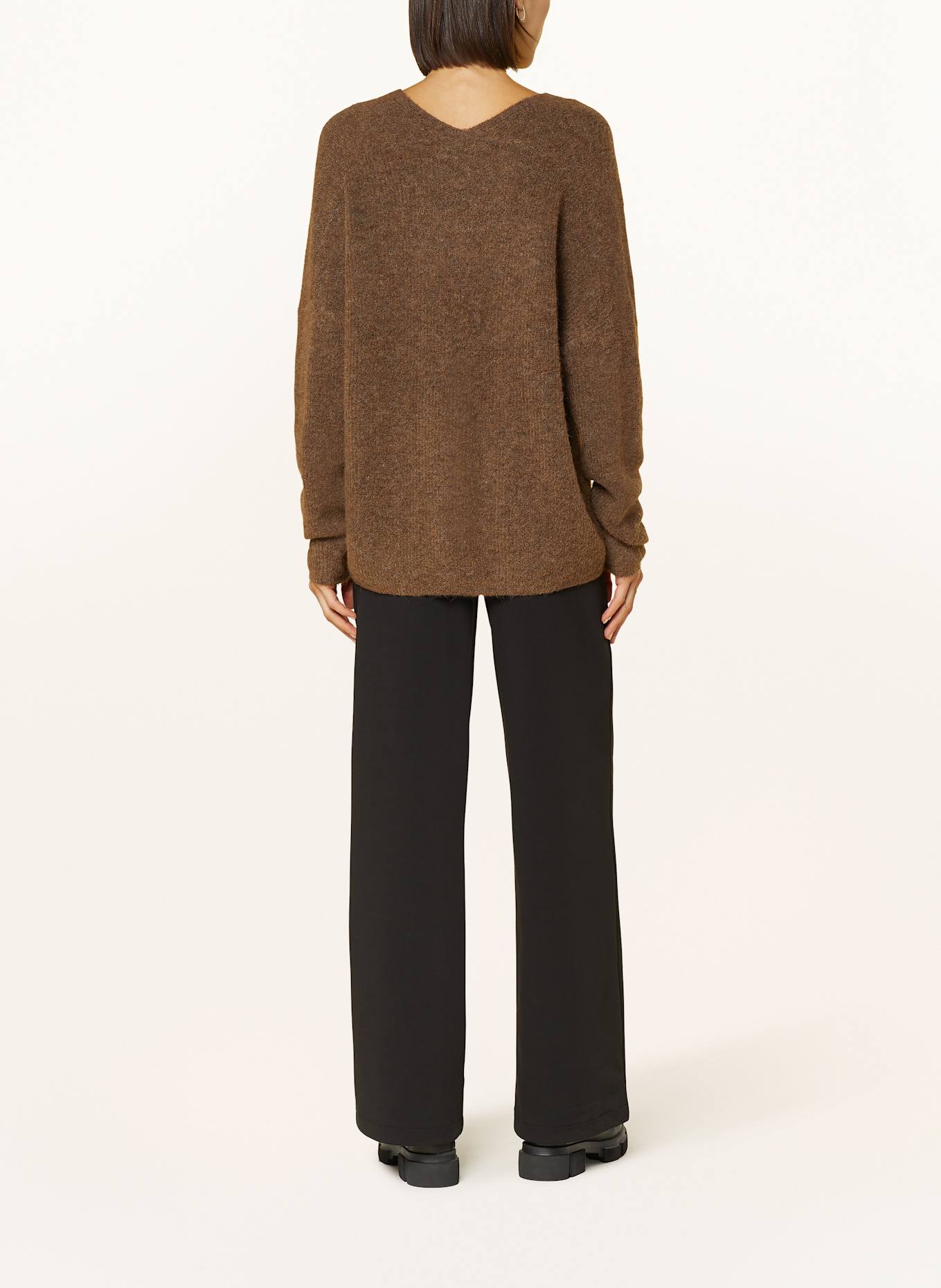 MOS MOSH Pullover THORA mit Alpaka: DUNKELBRAUN