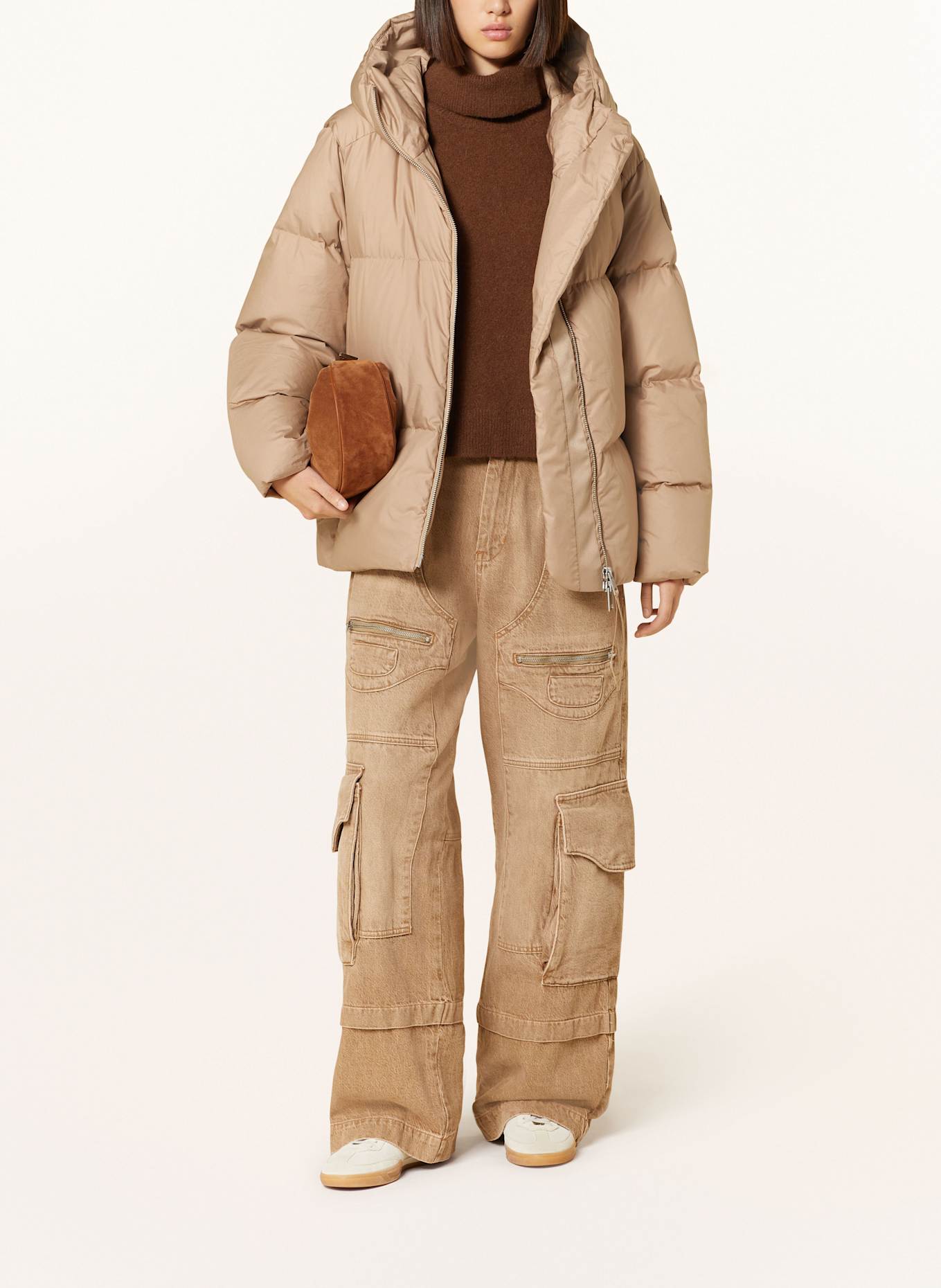 CANADA GOOSE Down jacket GARNET: LIGHT BROWN