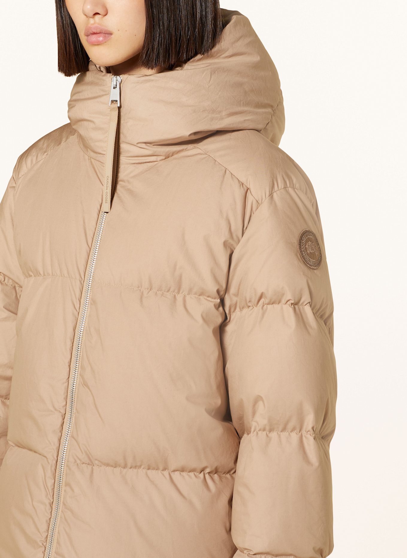 CANADA GOOSE Down jacket GARNET in light brown