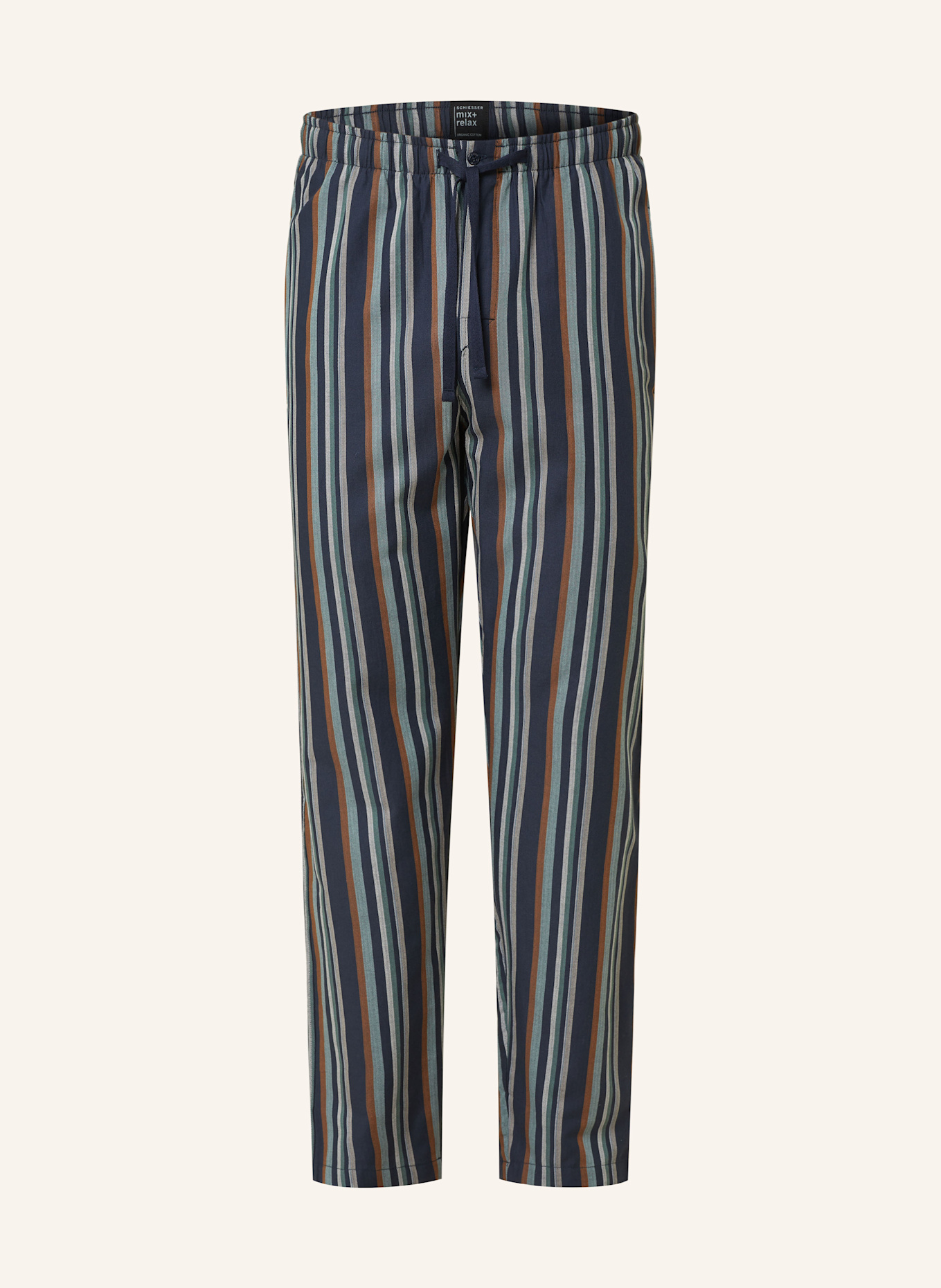 SCHIESSER Schlafhose MIX+RELAX: DUNKELBLAU / DUNKELGRÜN