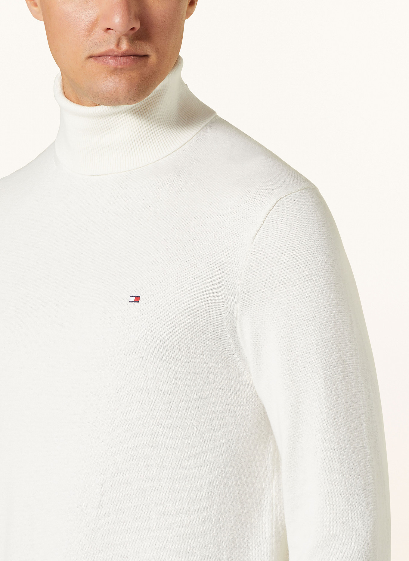 TOMMY HILFIGER Rollkragenpullover, Farbe: WEISS (Bild 4)