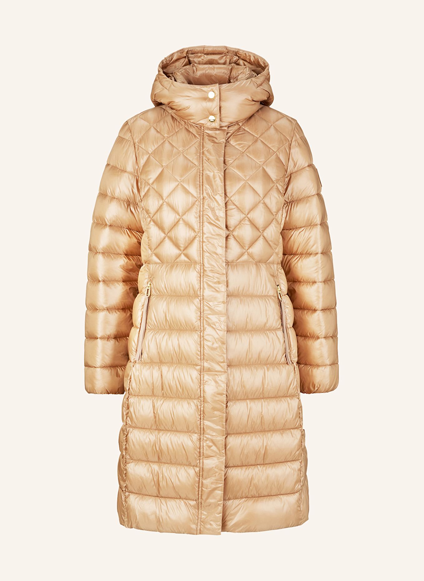 JOOP! Steppmantel mit abnehmbarer Kapuze: BEIGE