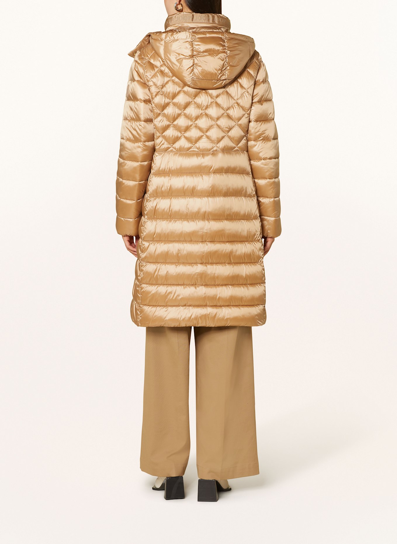 JOOP! Steppmantel mit abnehmbarer Kapuze: BEIGE