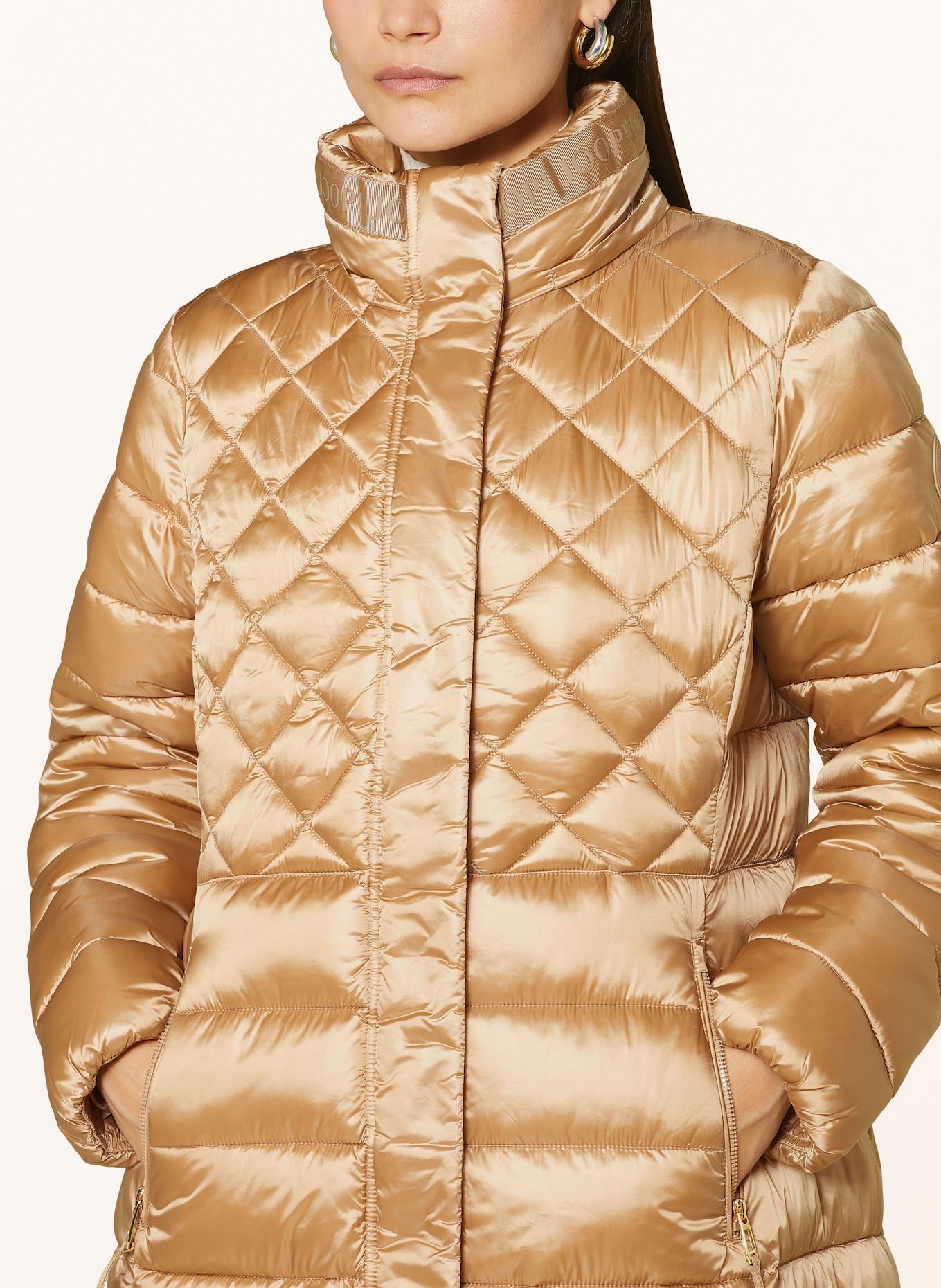 JOOP! Steppmantel mit abnehmbarer Kapuze: BEIGE