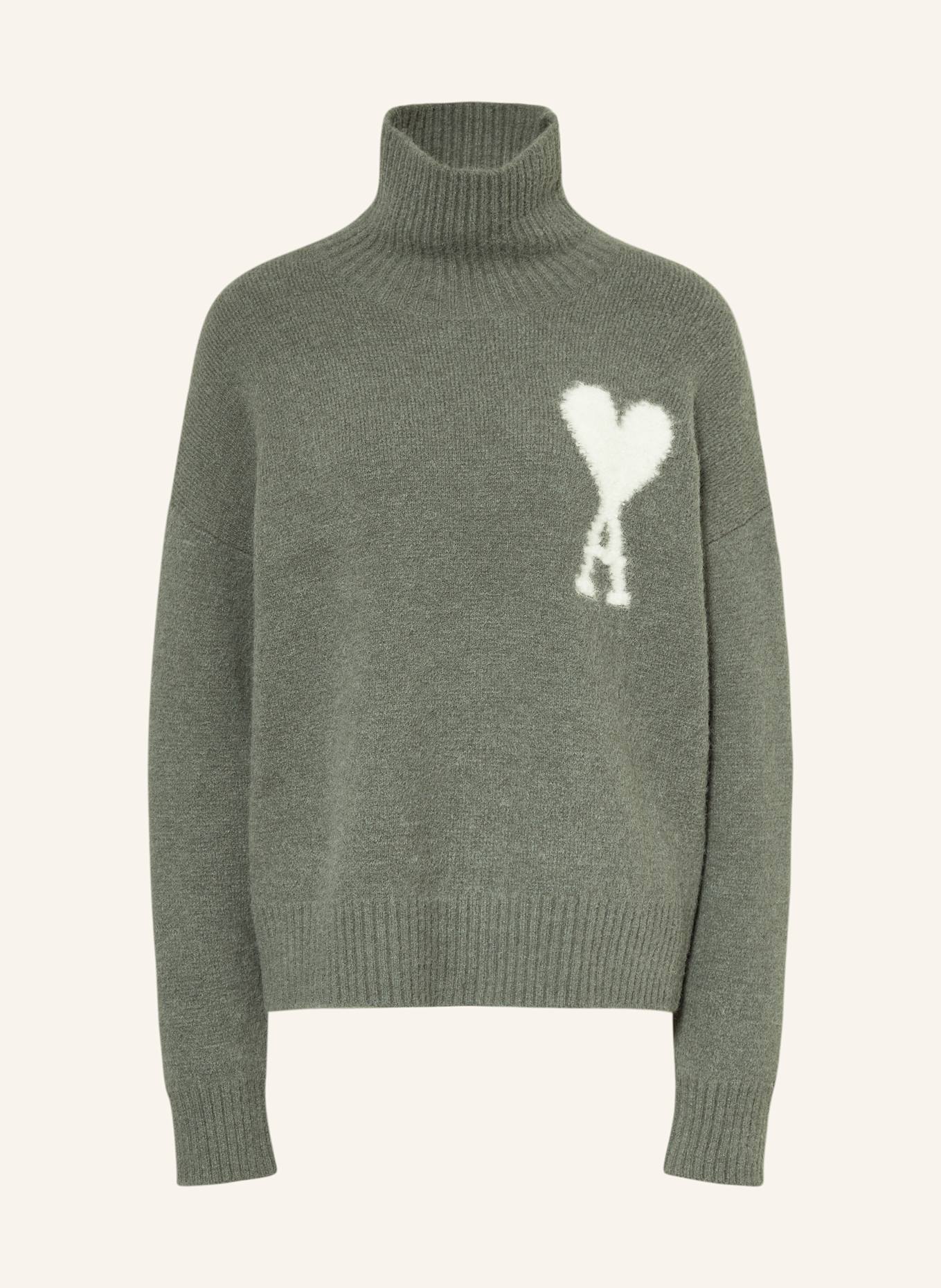 AMI PARIS Alpaka-Pullover: HELLGRÜN