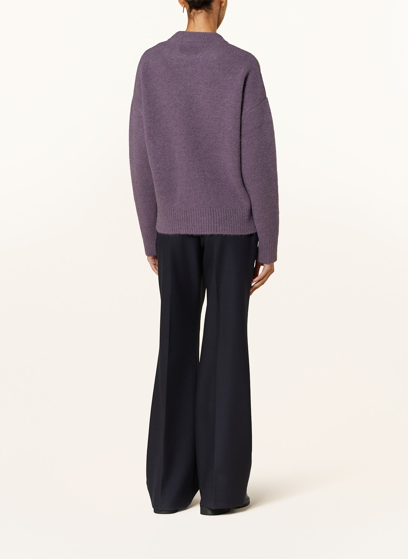 AMI PARIS Alpaca sweater: PURPLE