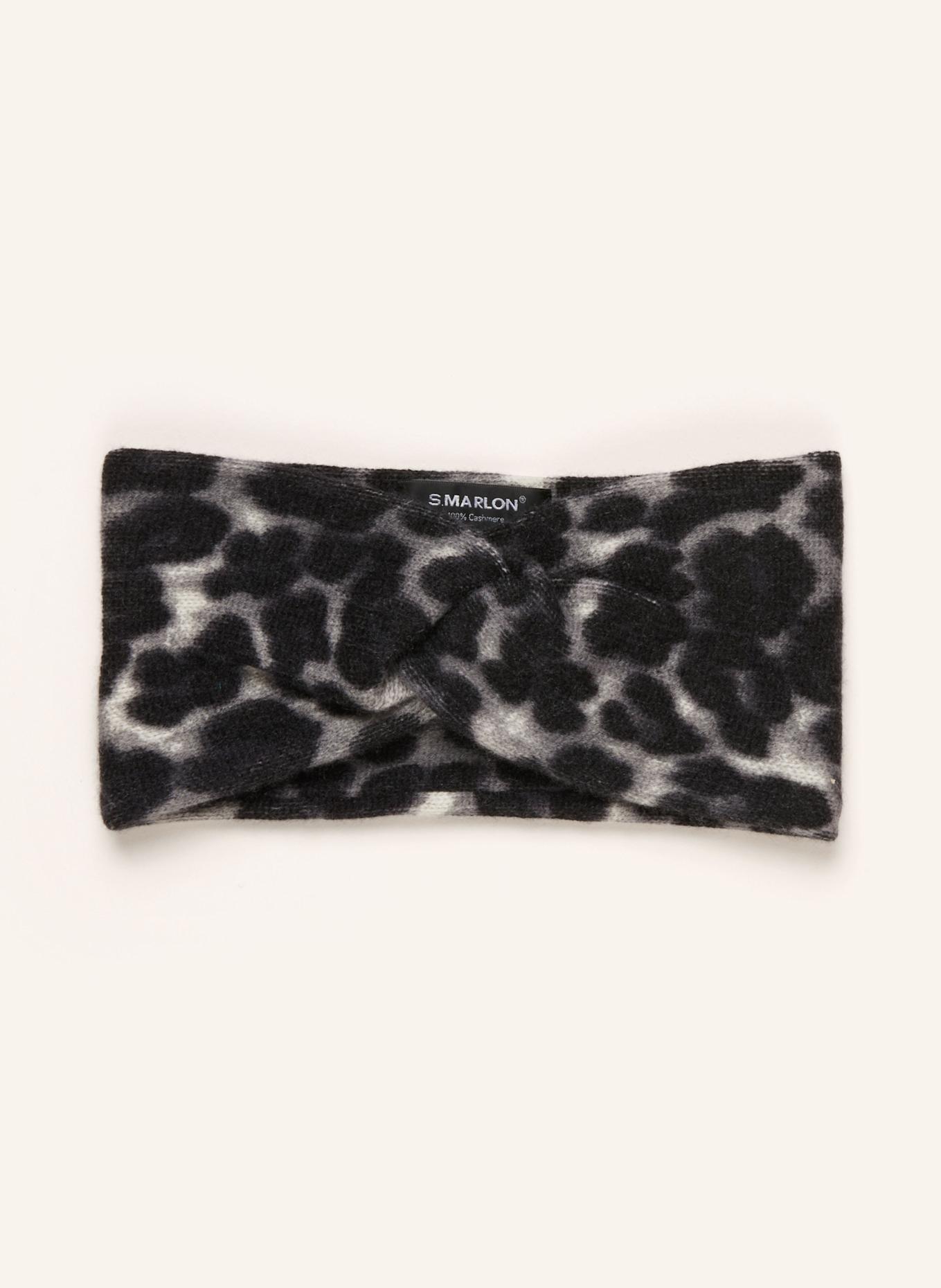 S.MARLON Headband in cashmere: GRAY / BLACK