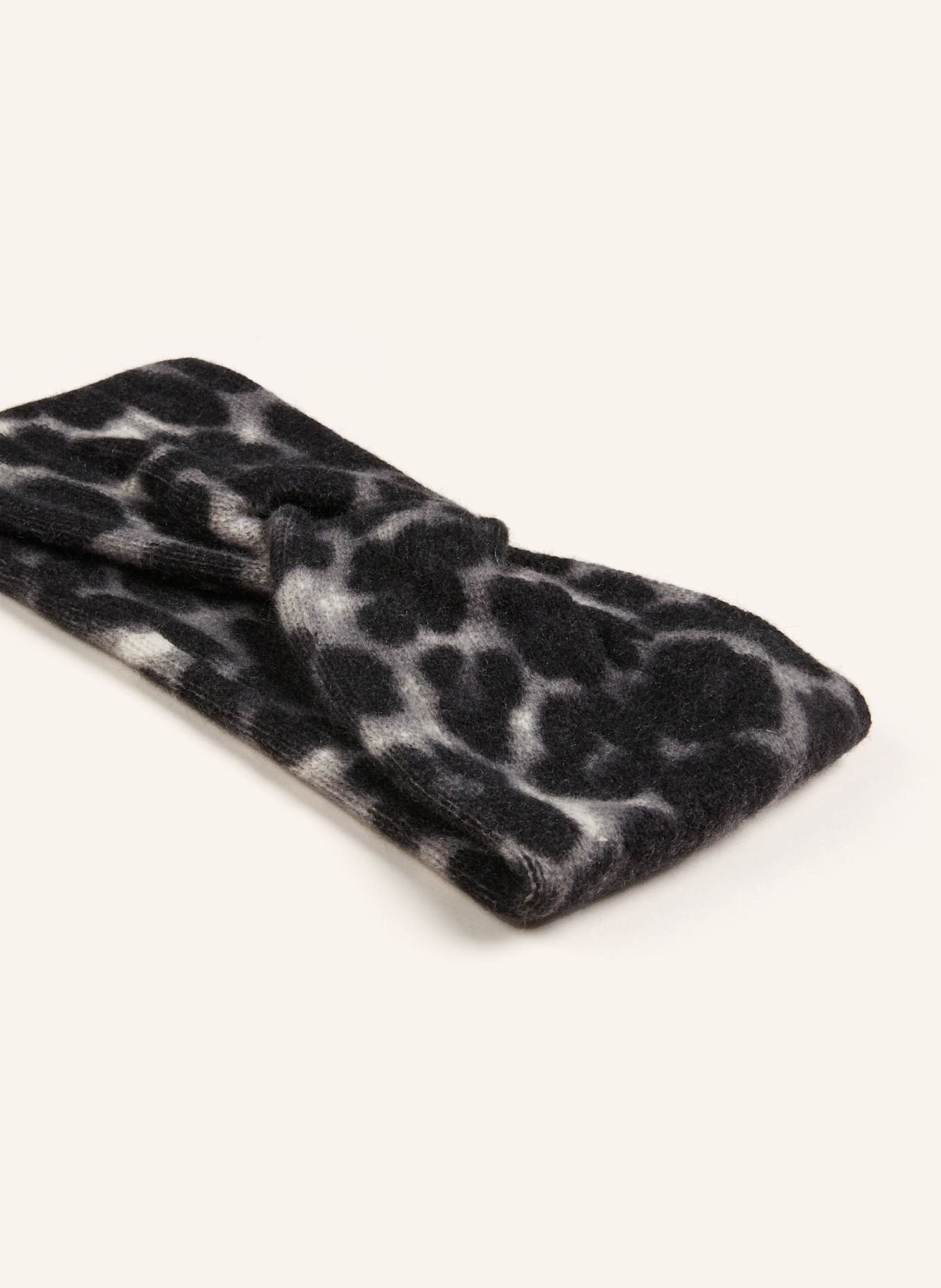 S.MARLON Headband in cashmere: GRAY / BLACK