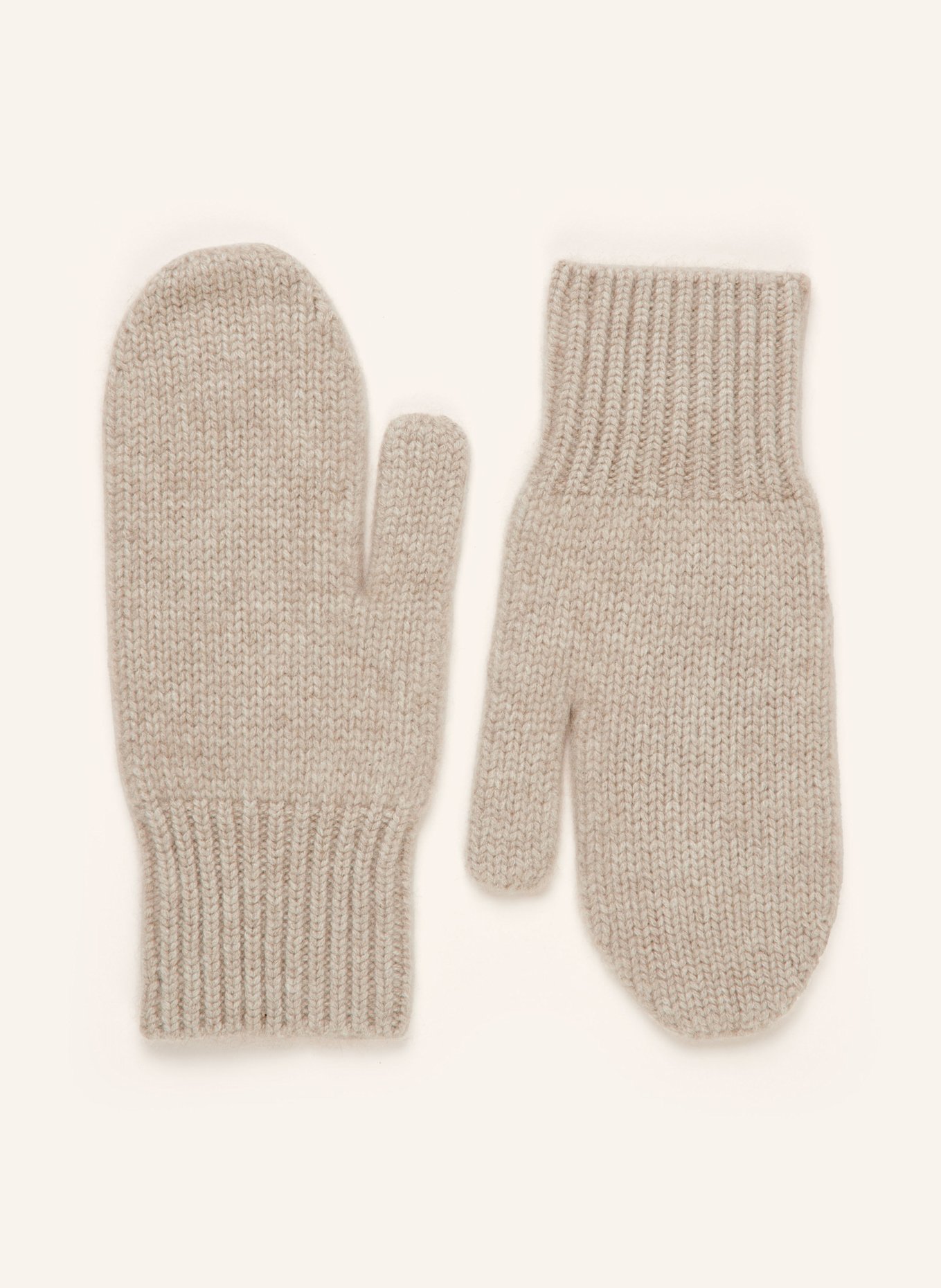 S.MARLON Cashmere mittens, Color: TAUPE (Image 1)