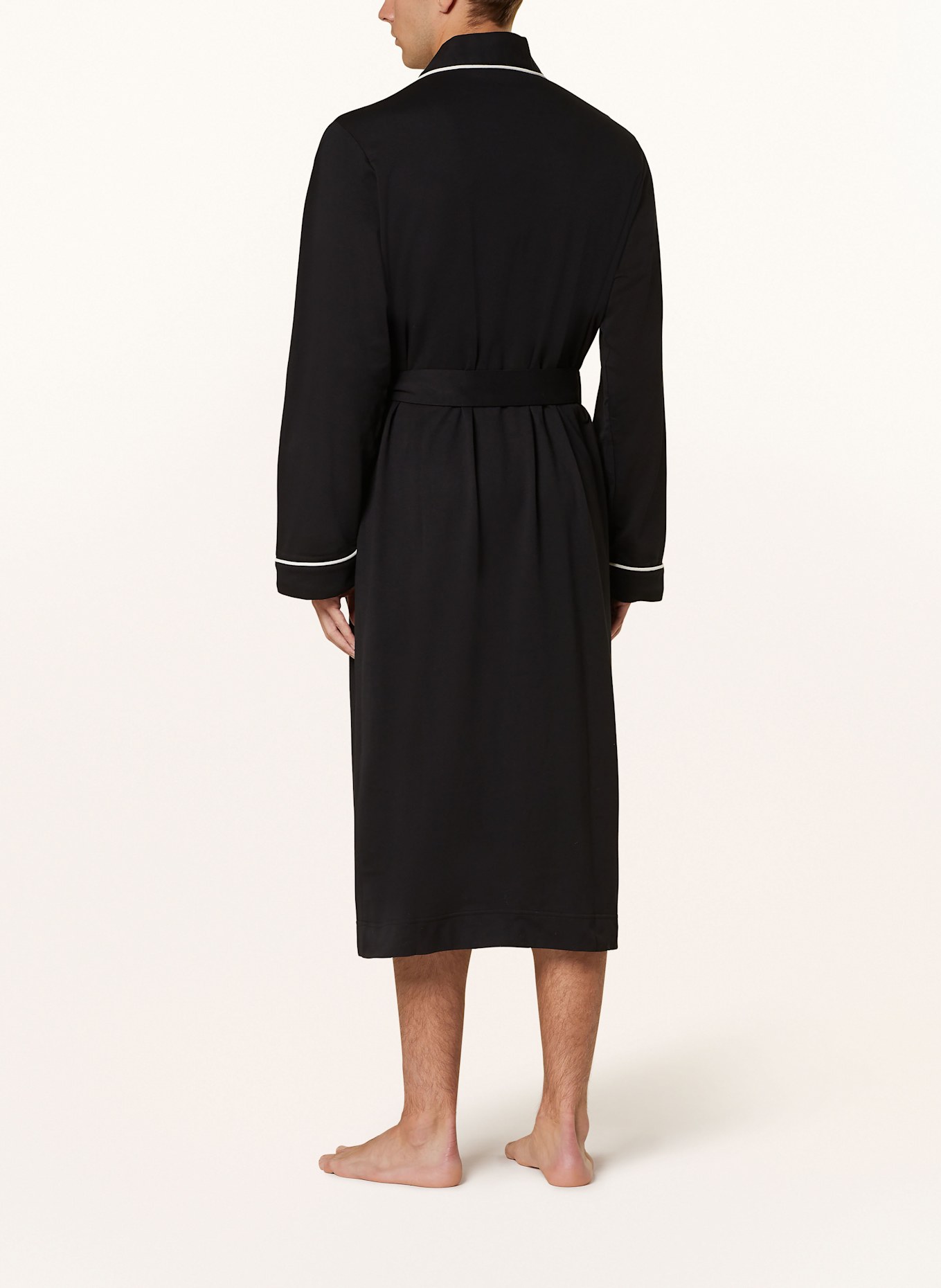 POLO RALPH LAUREN Herren-Bademantel: SCHWARZ