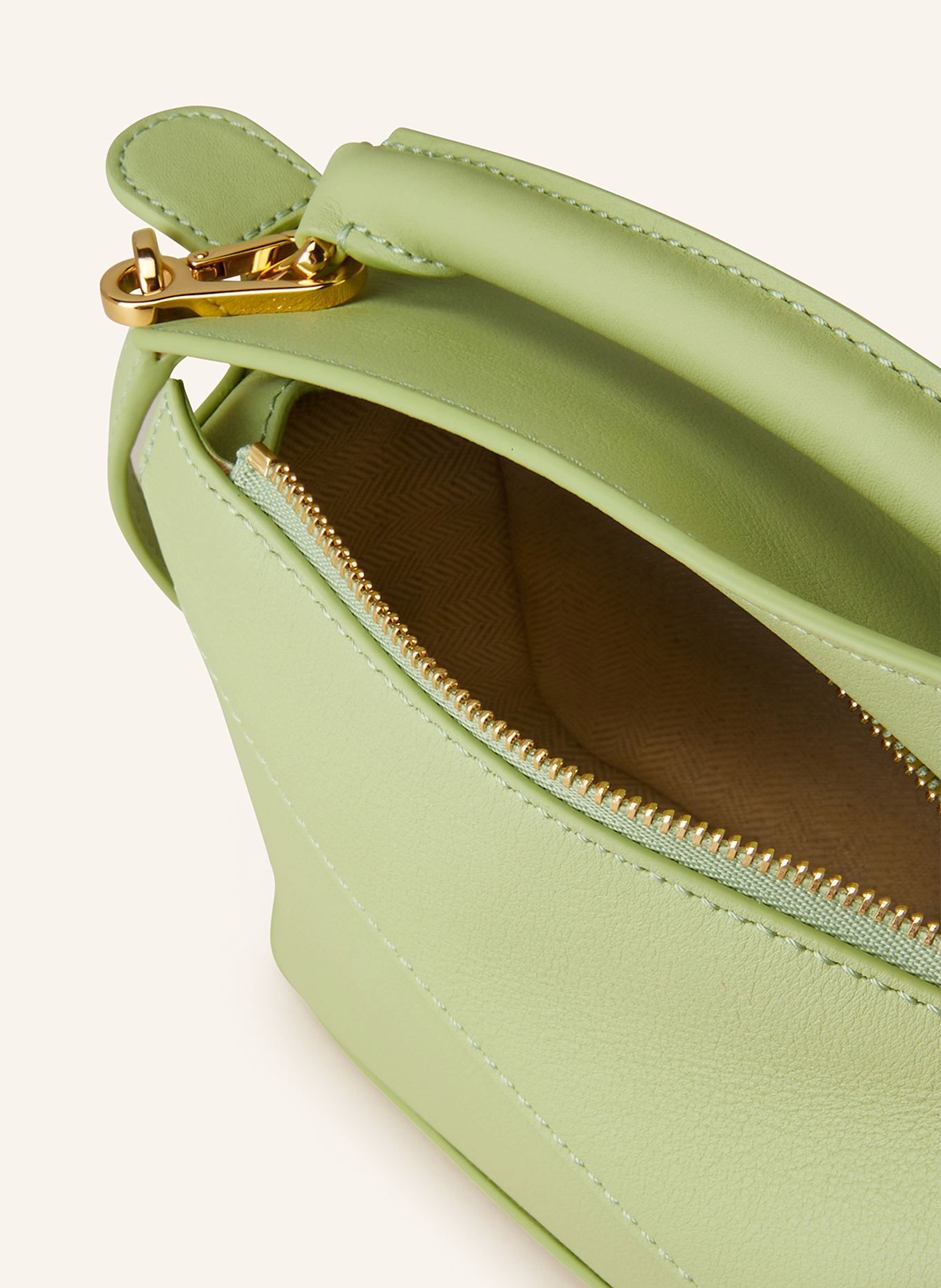 LOEWE Torebka PUZZLE EDGE MINI: JASNOZIELONY