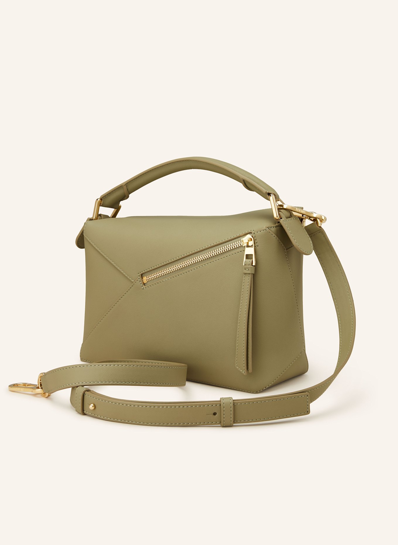 LOEWE Torebka PUZZLE SMALL: OLIWKOWY