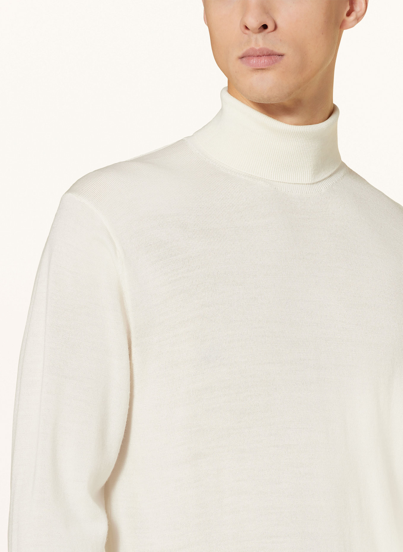 pierre cardin Turtleneck sweater, Color: WHITE (Image 4)