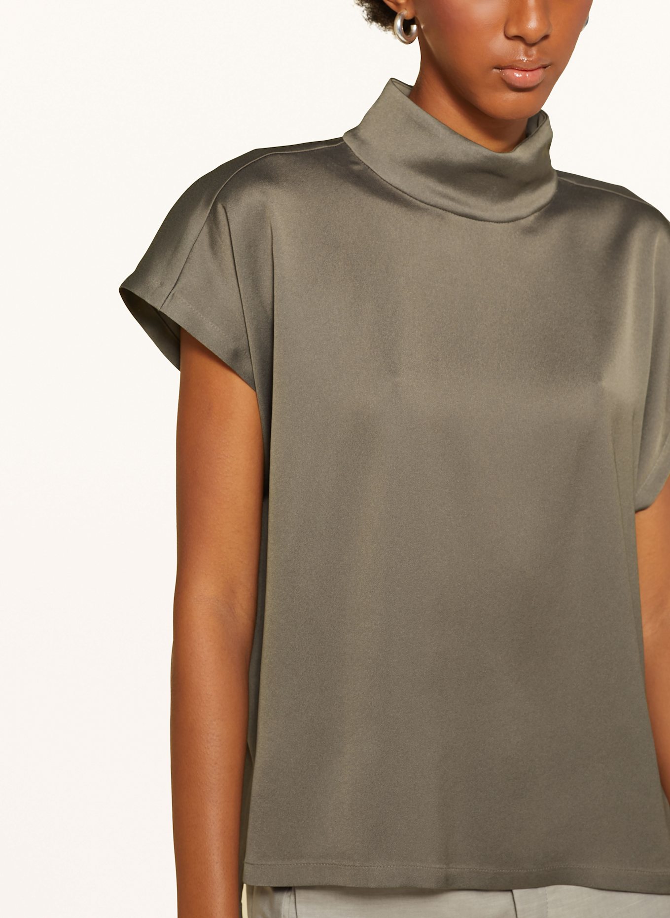 DRYKORN Shirt blouse ALARIA_1 made of satin: GRAY