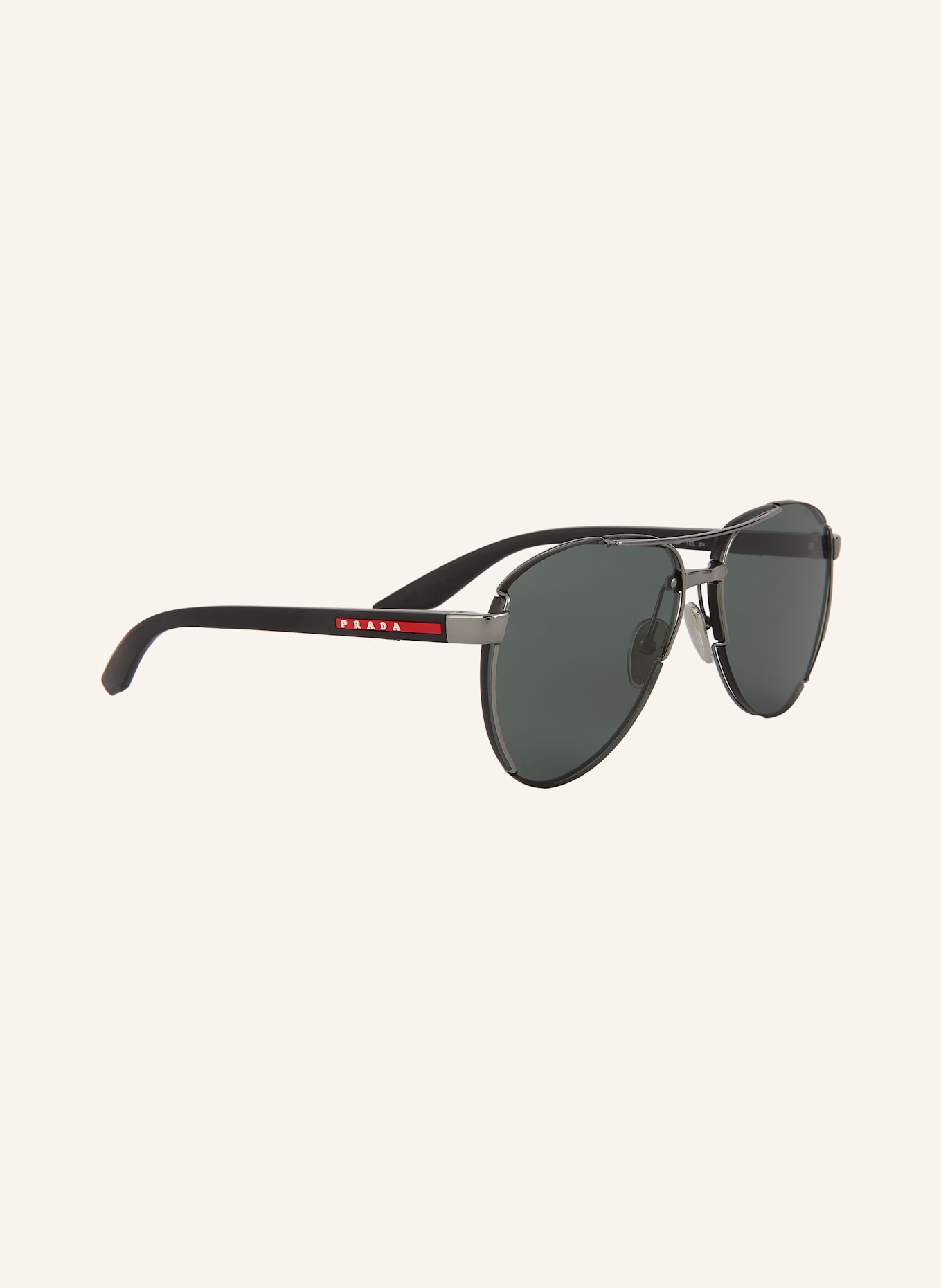 PRADA LINEA ROSSA Sonnenbrille PS 51YS: 5AV50F - SILBER/ HELLGRÜN
