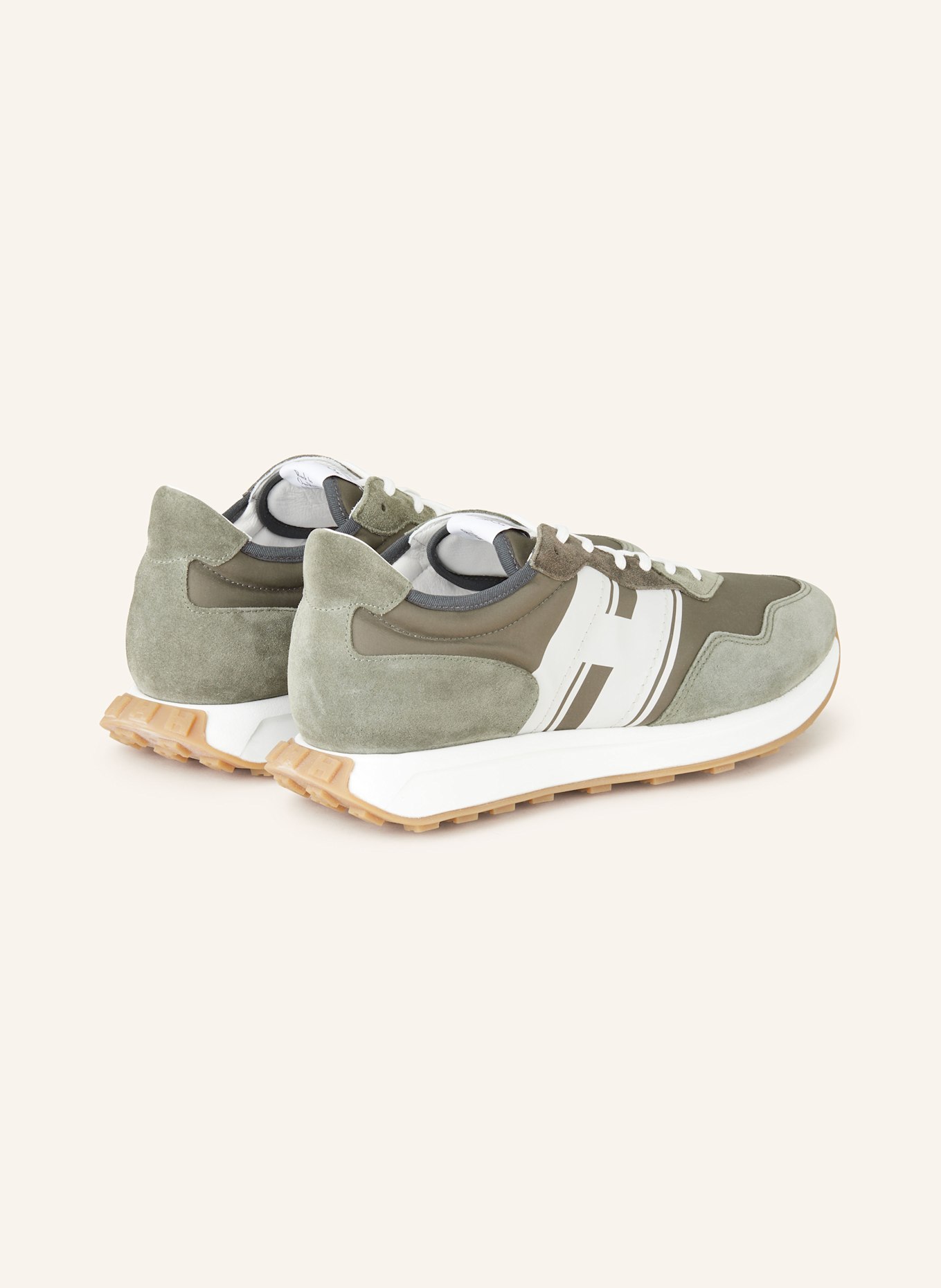 HOGAN Sneakers H601: OLIVE / WHITE