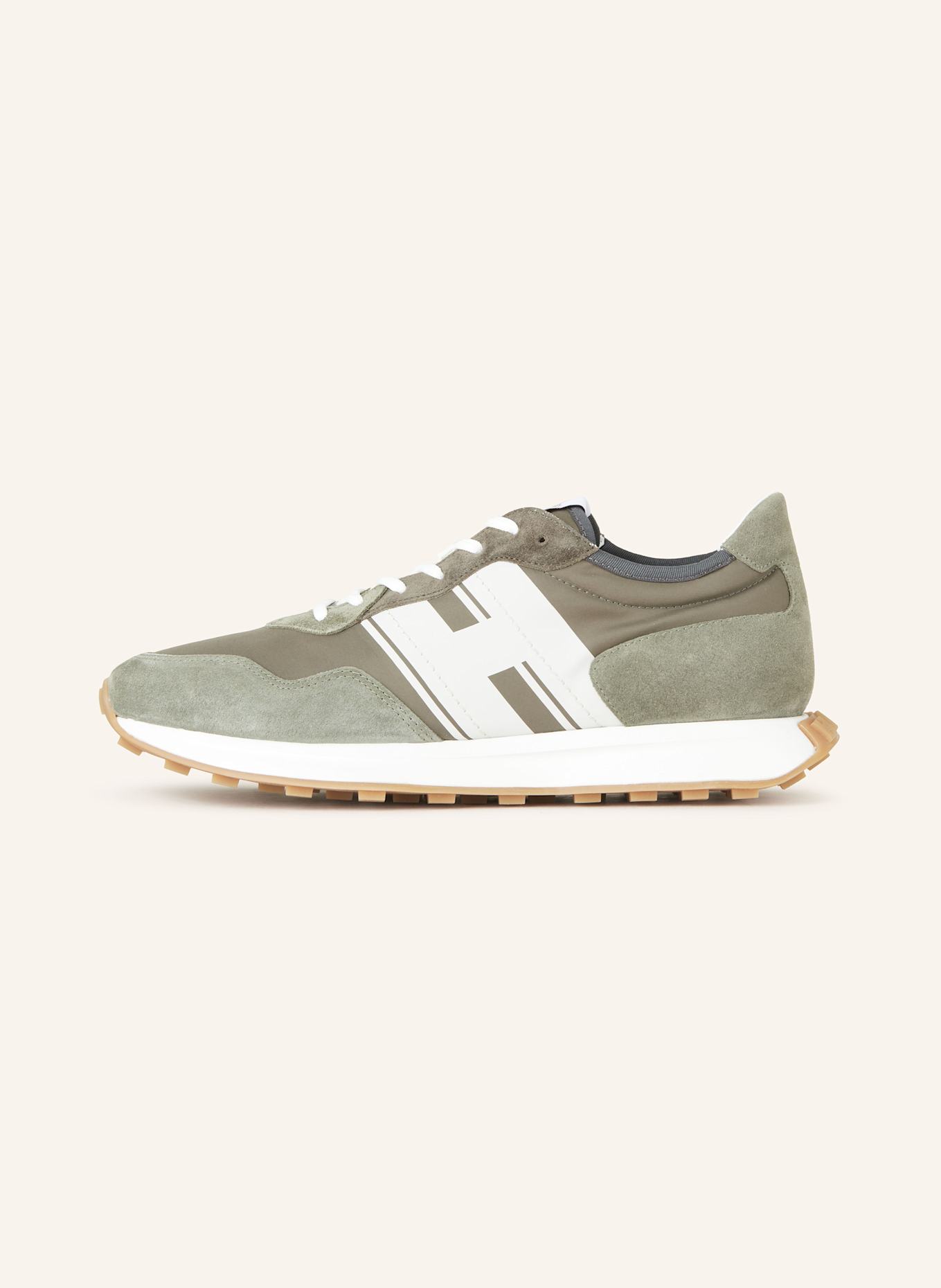HOGAN Sneakers H601: OLIVE / WHITE