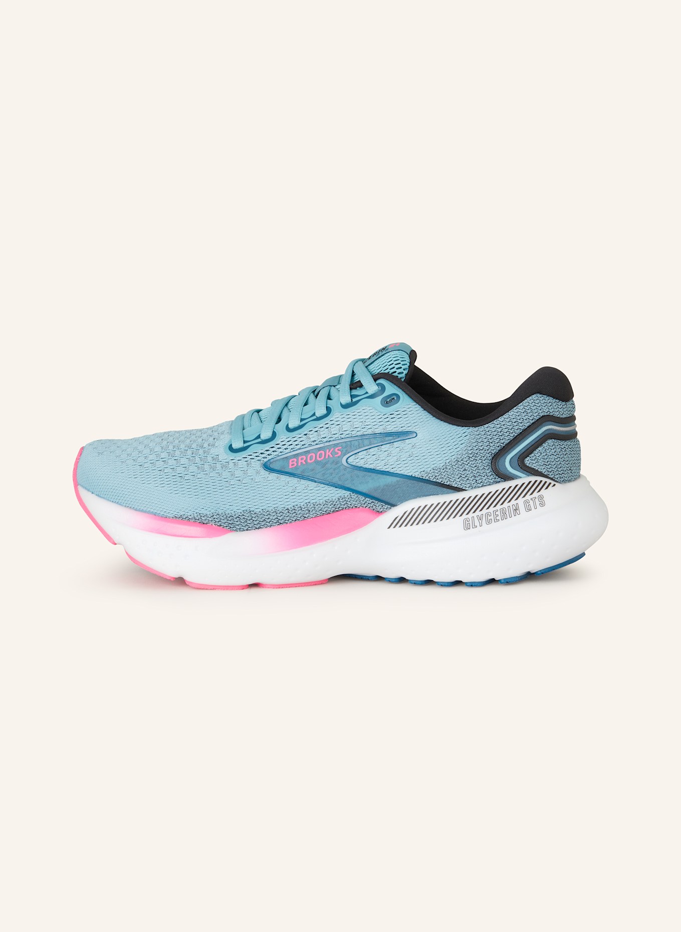 BROOKS Running shoes GLYCERIN GTS 21, Color: LIGHT BLUE/ PINK/ WHITE (Image 4)