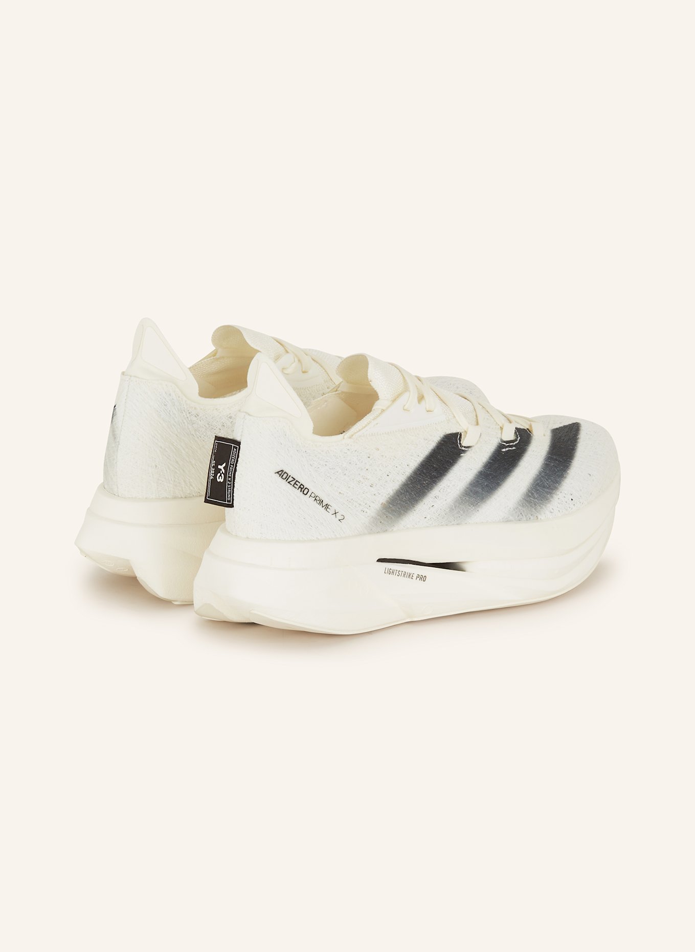 Y-3 Y-3 PRIME X 2 STRUNG running shoes, Color: WHITE/ BLACK (Image 2)