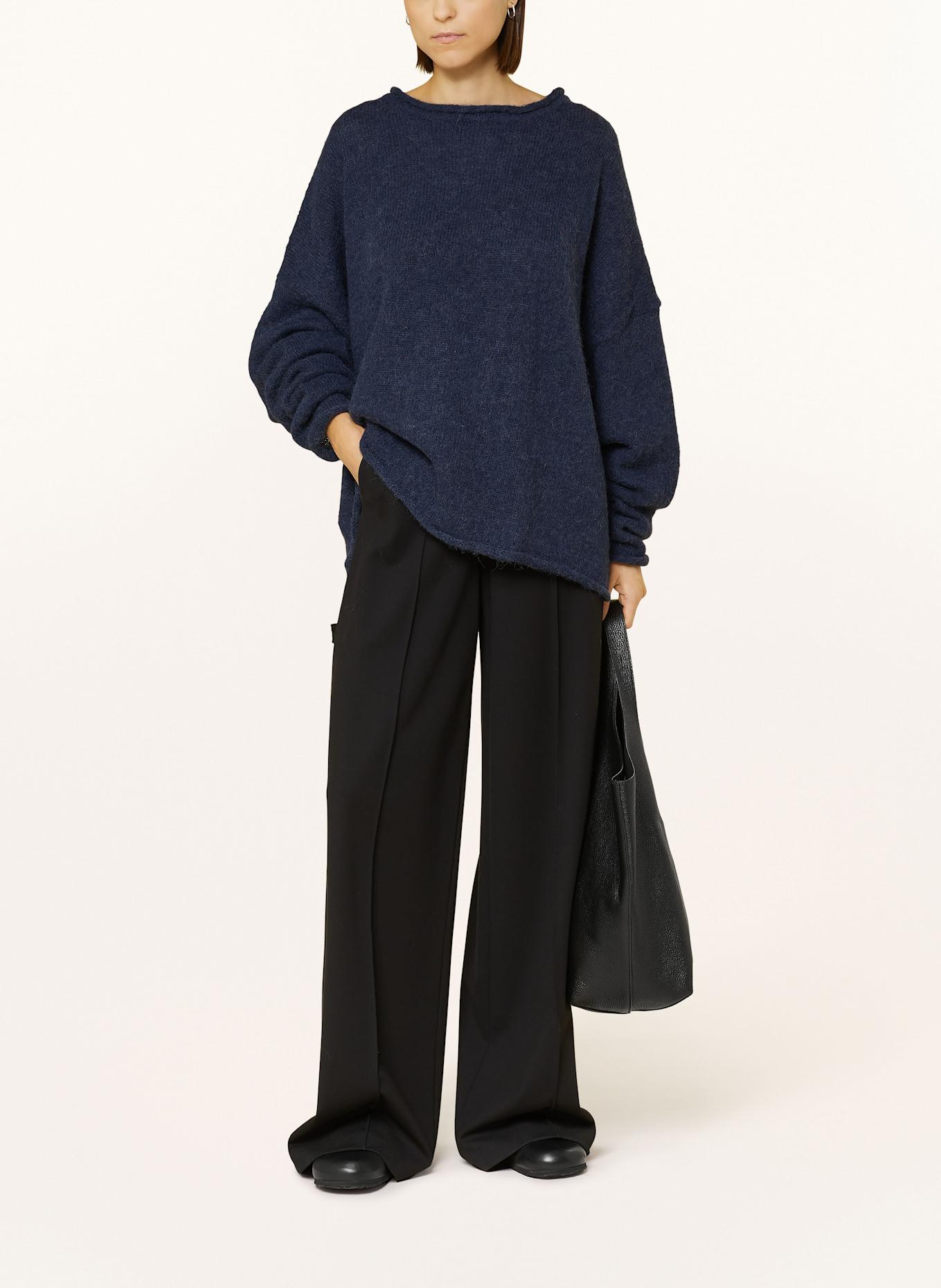 by Aylin Koenig Alpaca sweater HELENA: DARK BLUE