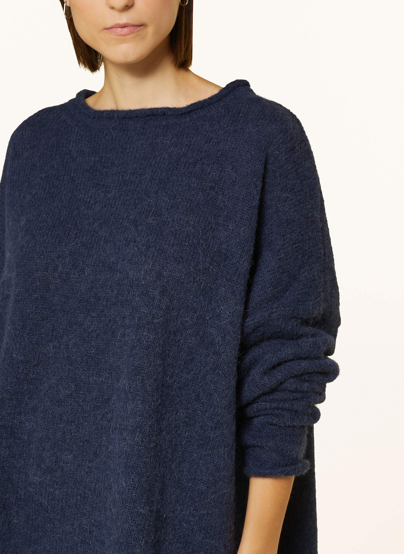 by Aylin Koenig Alpaca sweater HELENA: DARK BLUE