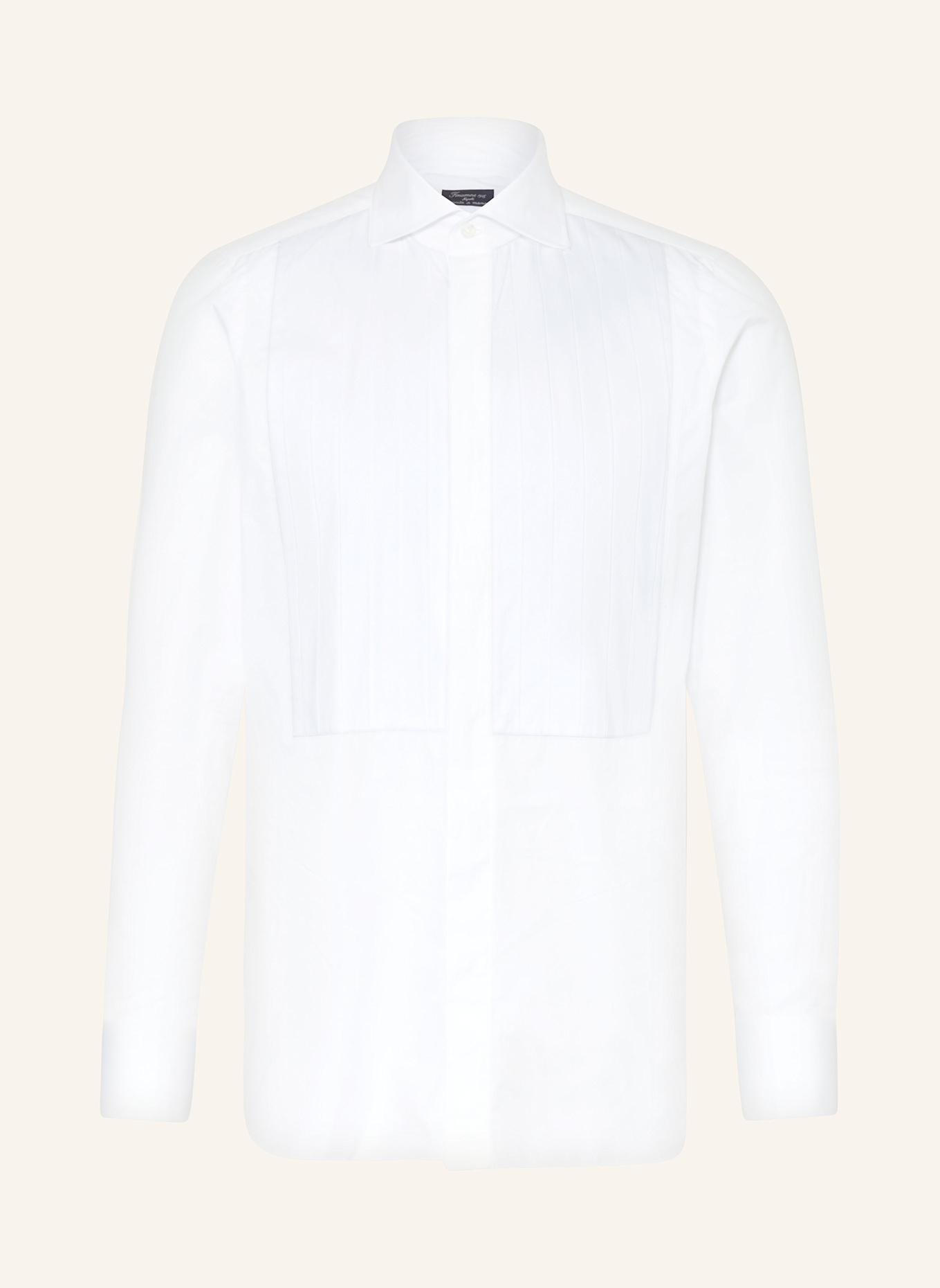 FINAMORE 1925 Smoking shirt NAPOLI EDUARDO regular fit, Color: WHITE (Image 1)