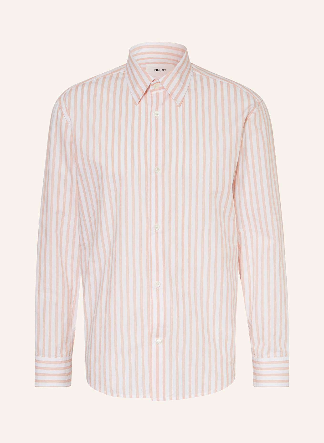 NN.07 Shirt FREDDY regular fit: WHITE / SALMON