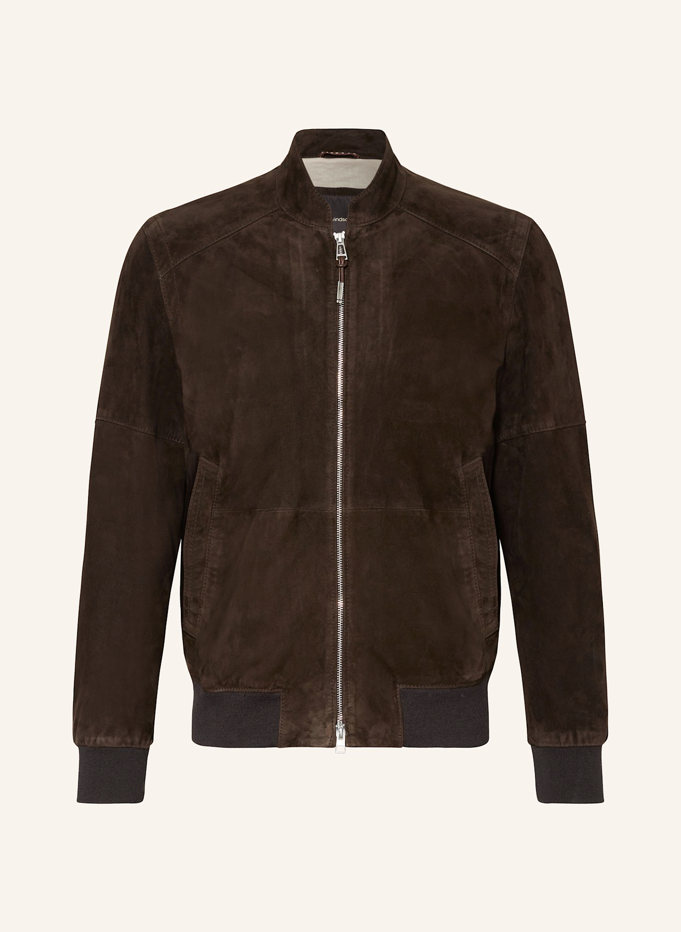 windsor. Lederjacke BORELLO: DUNKELBRAUN