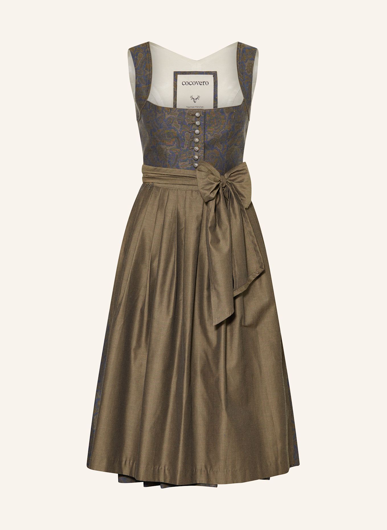CocoVero Dirndl HEDI: OLIV/ BLAU