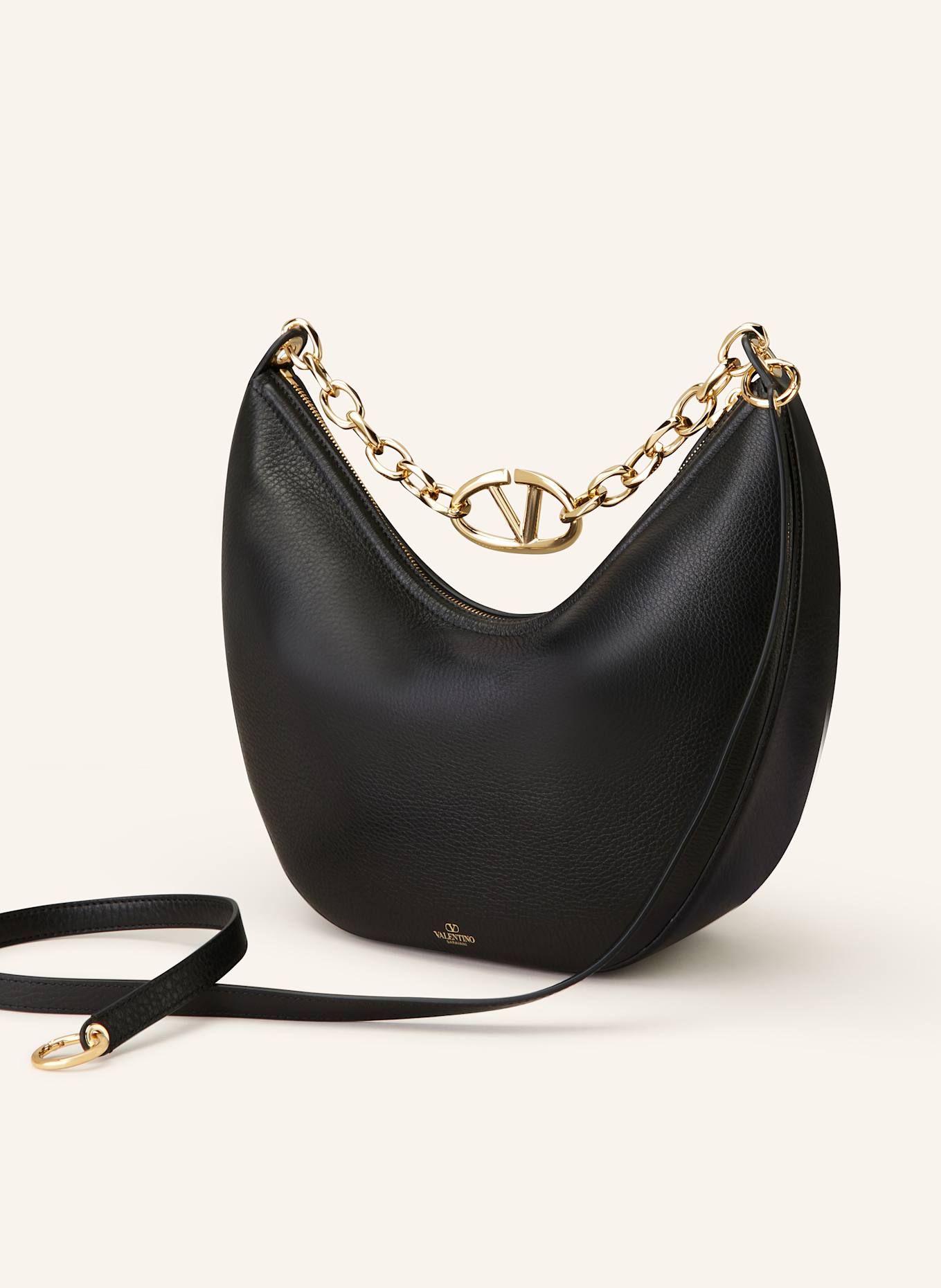 VALENTINO GARAVANI Hobo Bag VLOGO MOON in schwarz