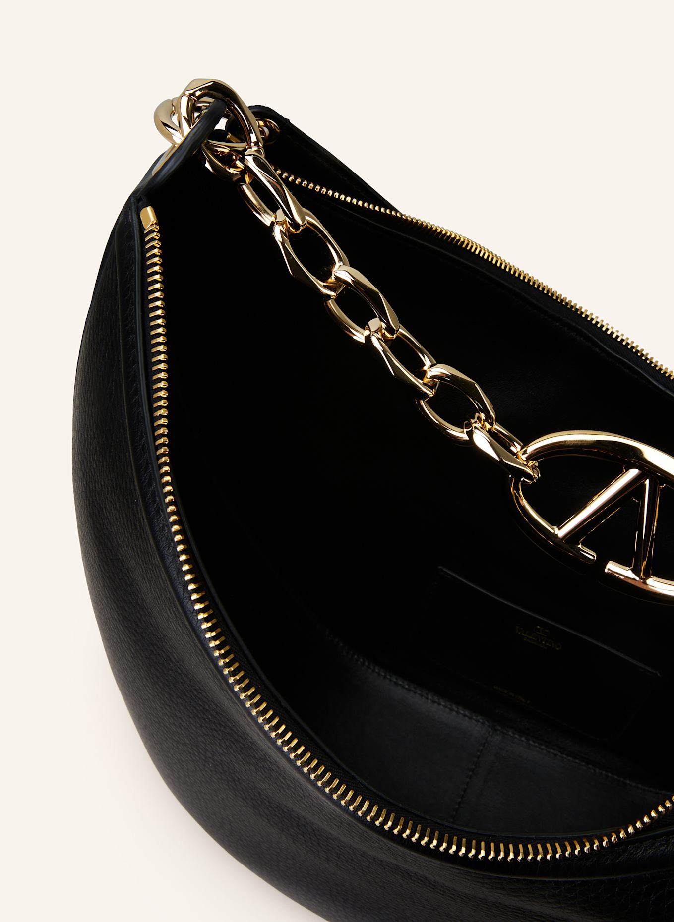 VALENTINO GARAVANI Hobo bag VLOGO MOON: BLACK