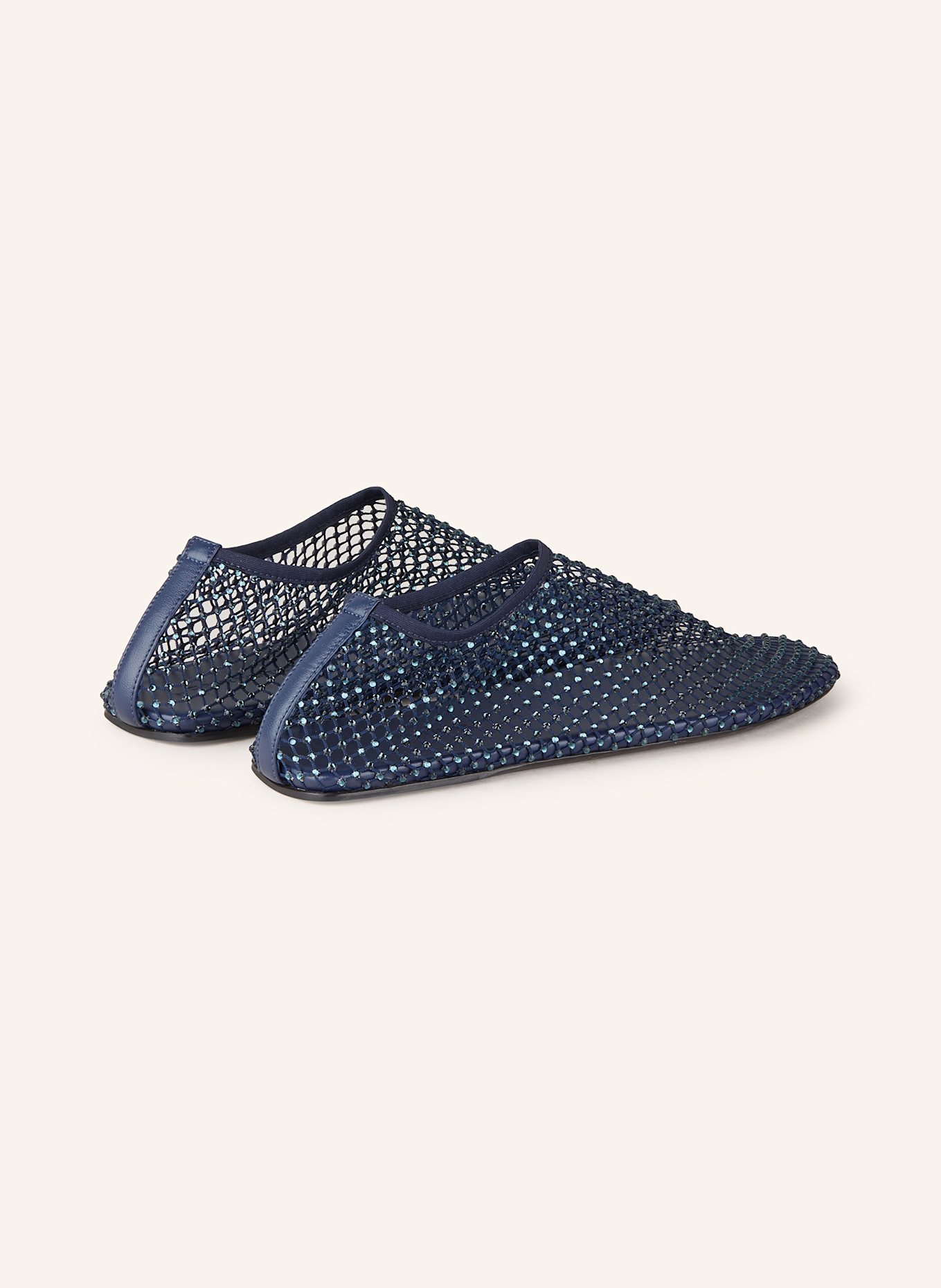 CHRISTOPHER ESBER Ballerinas MINETTE mit Schmucksteinen: DUNKELBLAU