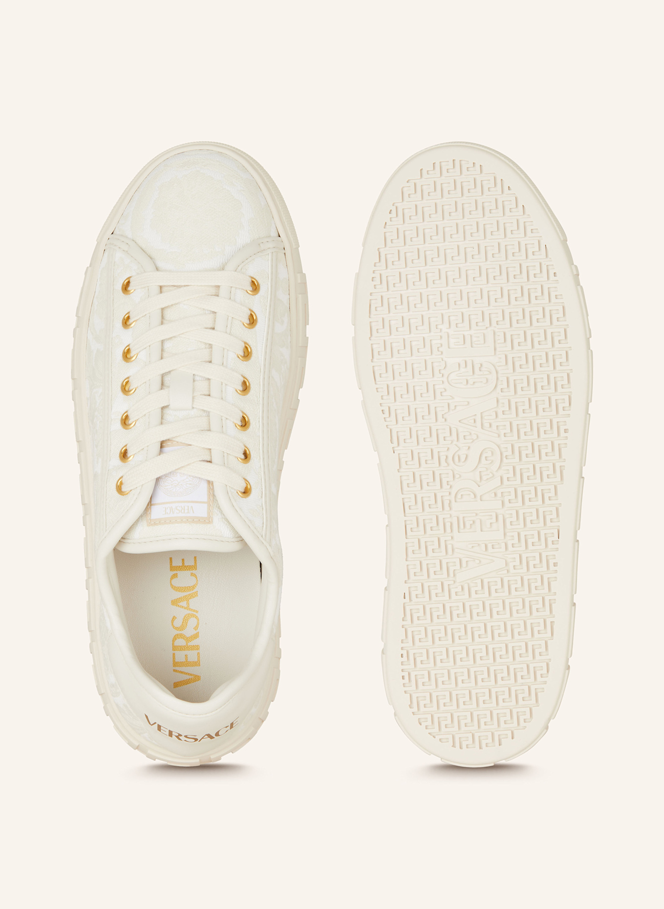 All white versace shoes store