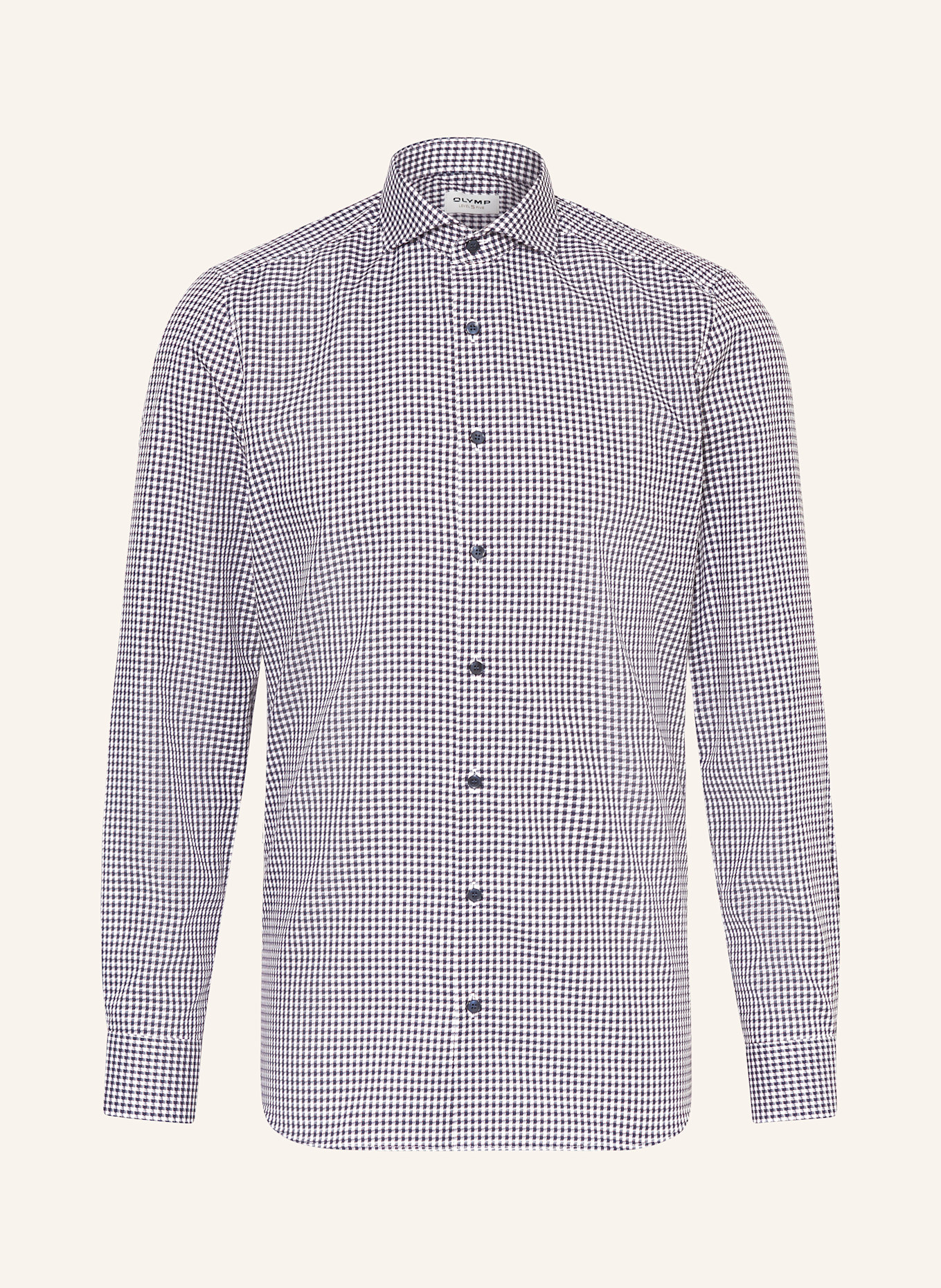 OLYMP Hemd body fit: DUNKELBLAU / WEISS / HELLBLAU