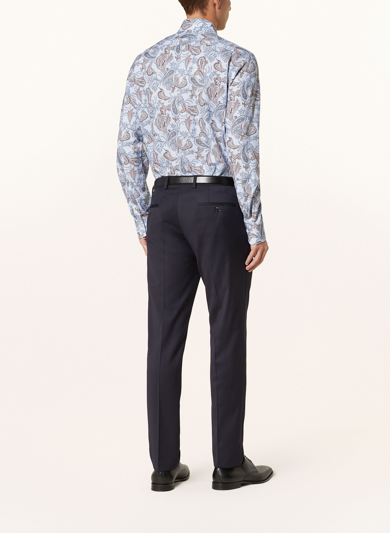 OLYMP Hemd Luxor modern fit: HELLBLAU / DUNKELBLAU / DUNKELBRAUN