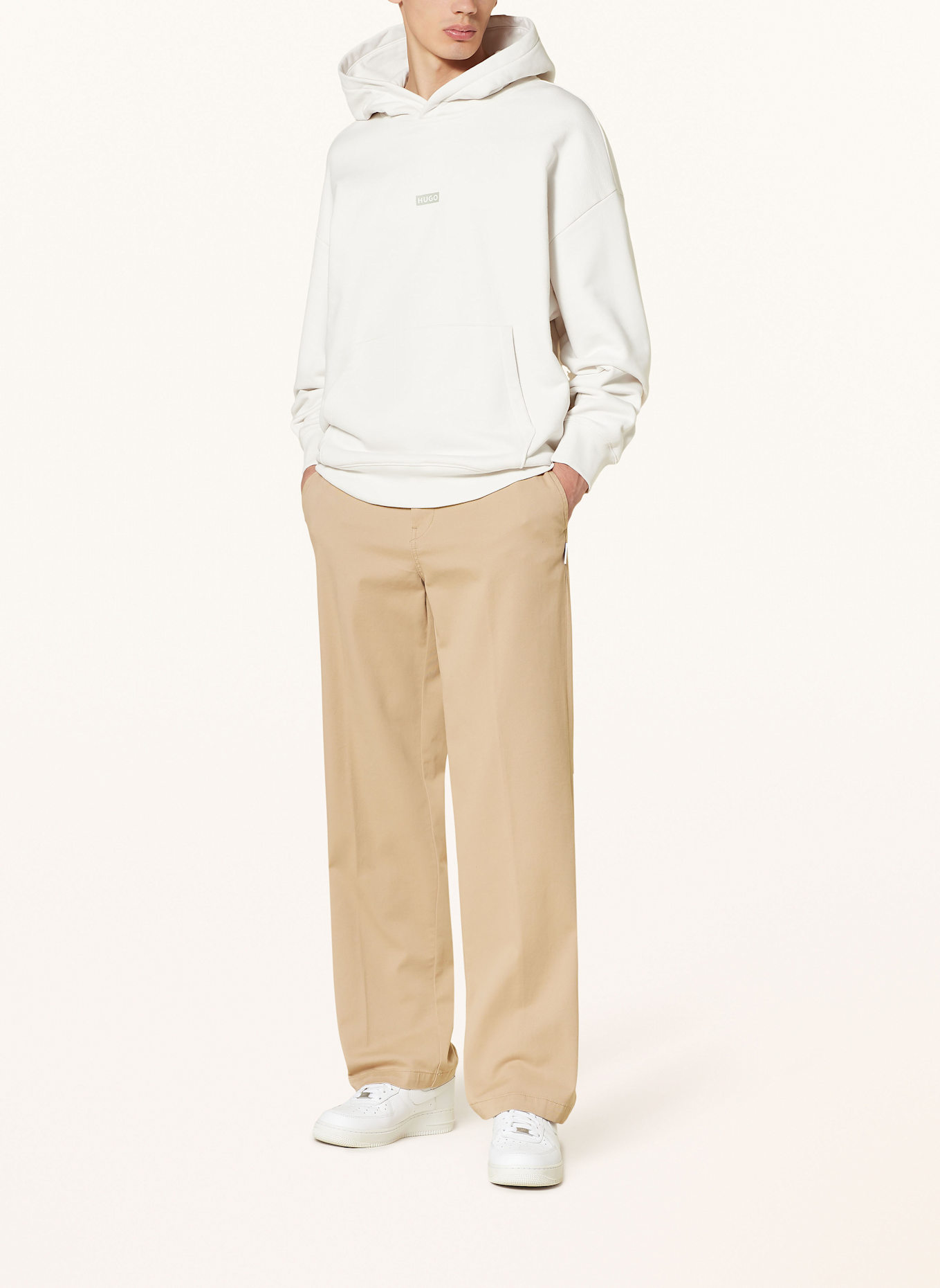 HUGO BLUE Hoodie NAZARDO, Color: WHITE (Image 3)
