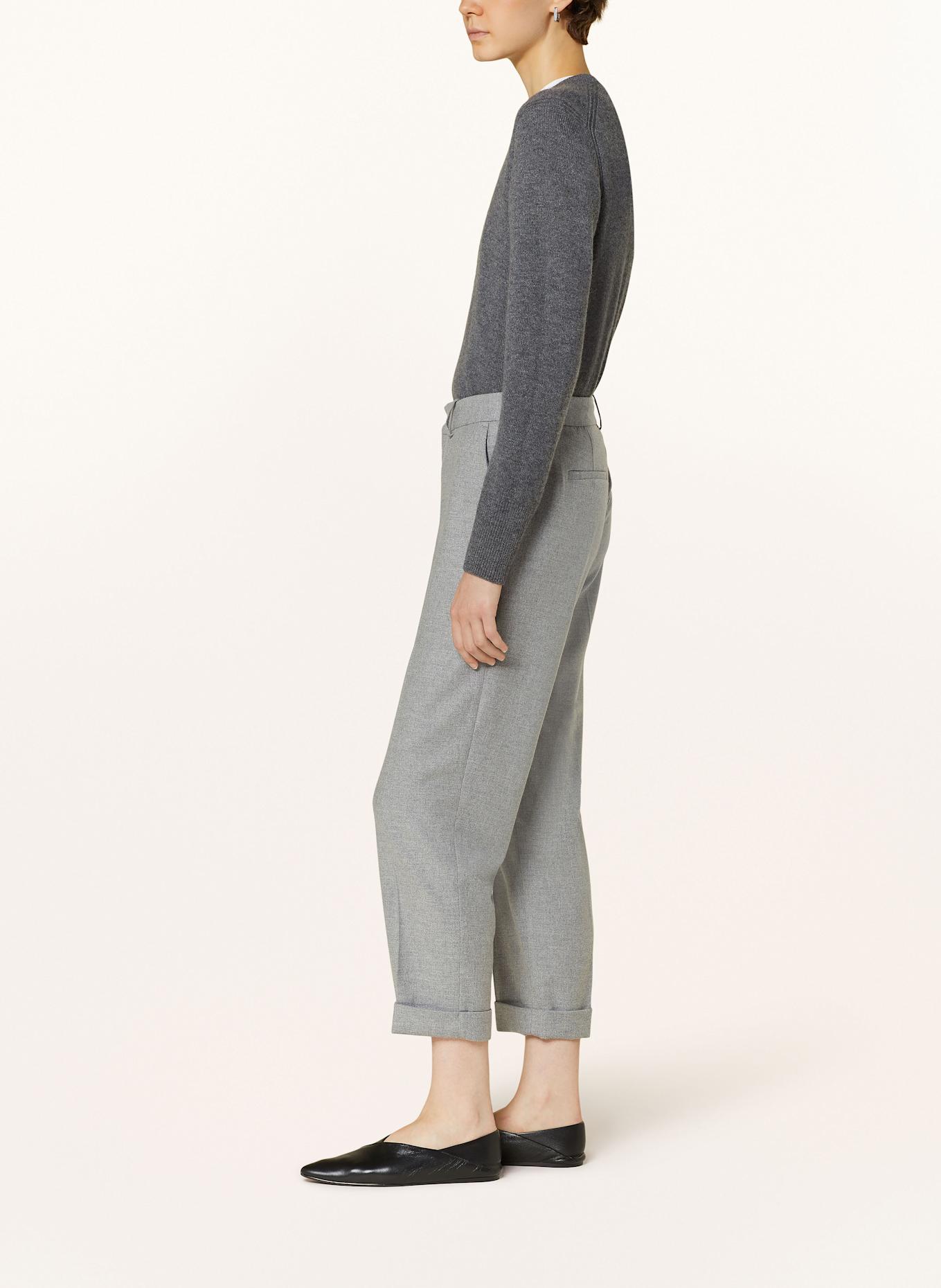 CLOSED 7/8 flannel trousers AUCKLEY, Color: GRAY (Image 4)