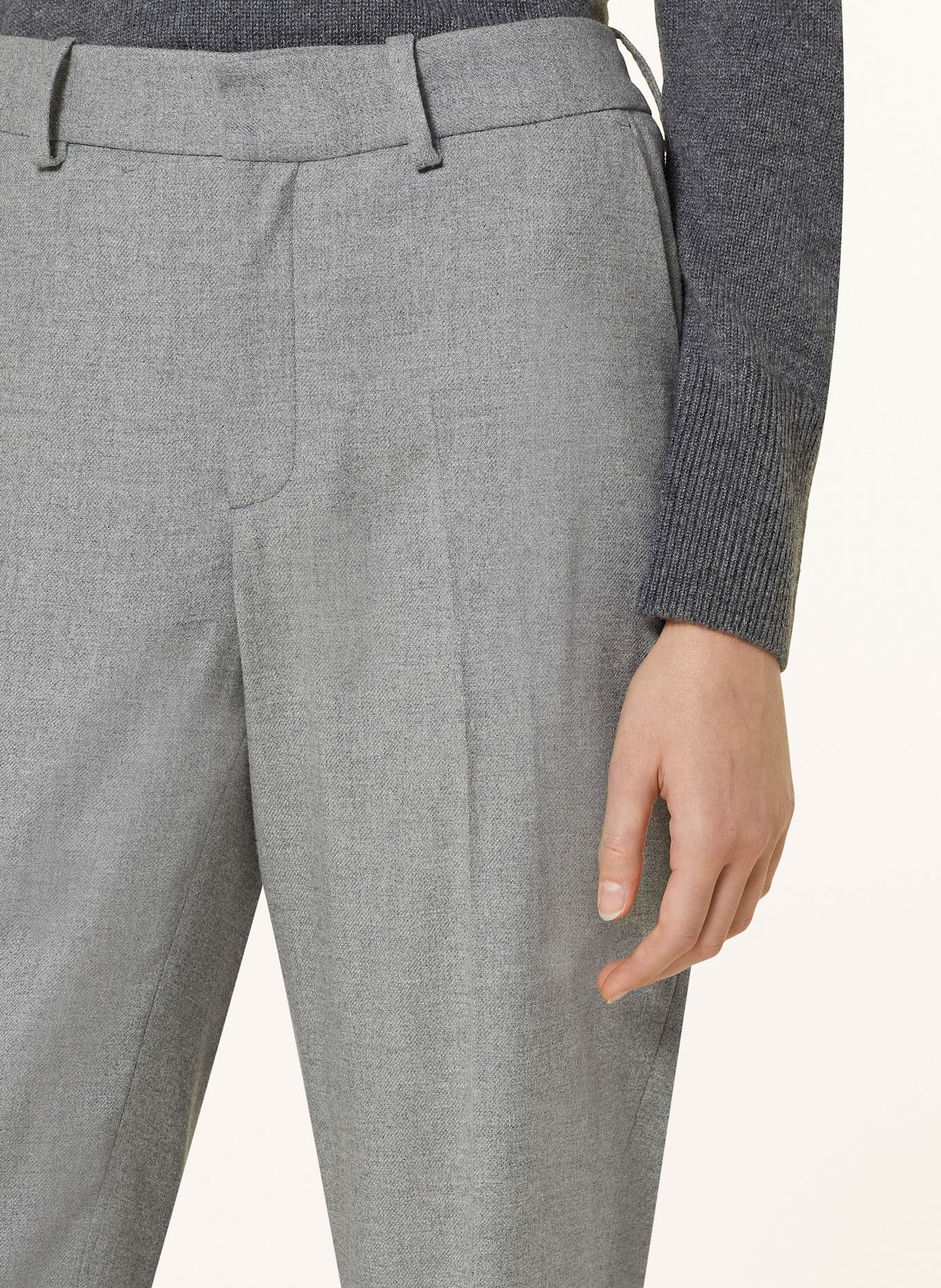 CLOSED 7/8 flannel trousers AUCKLEY, Color: GRAY (Image 5)